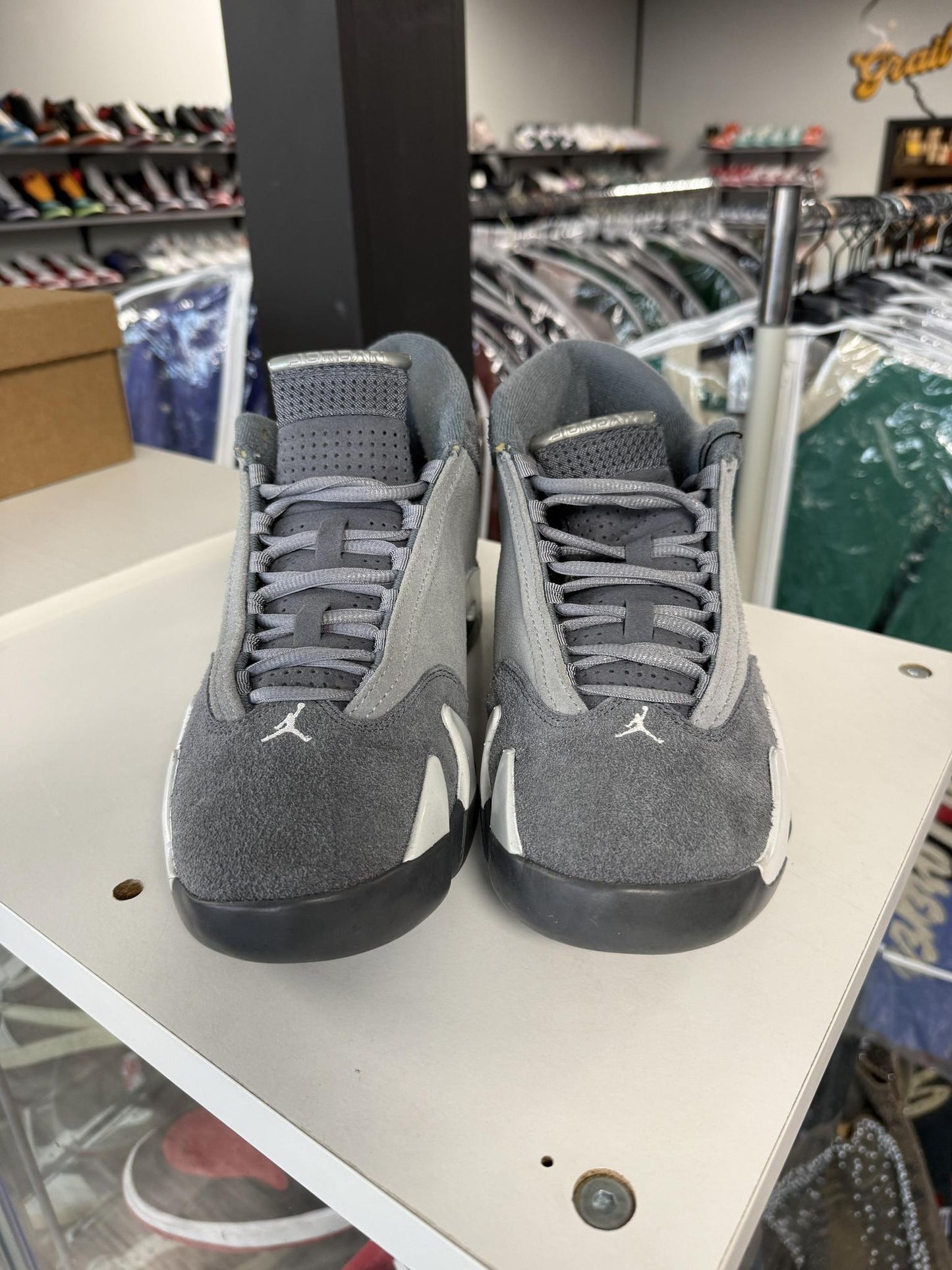 Jordan 14 "Wolf Grey" Used Size 9.5
