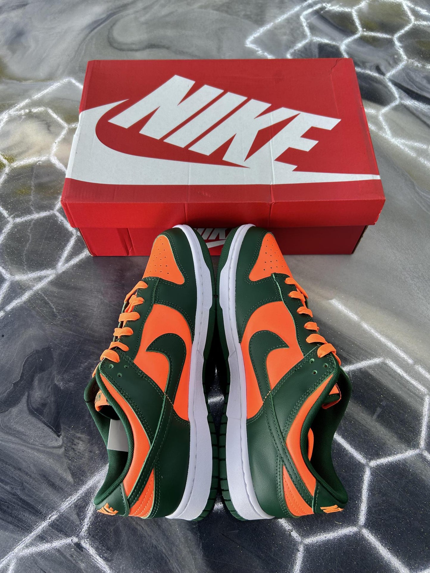 Nike Dunk Low "Miami Hurricanes" Used Size 9.5