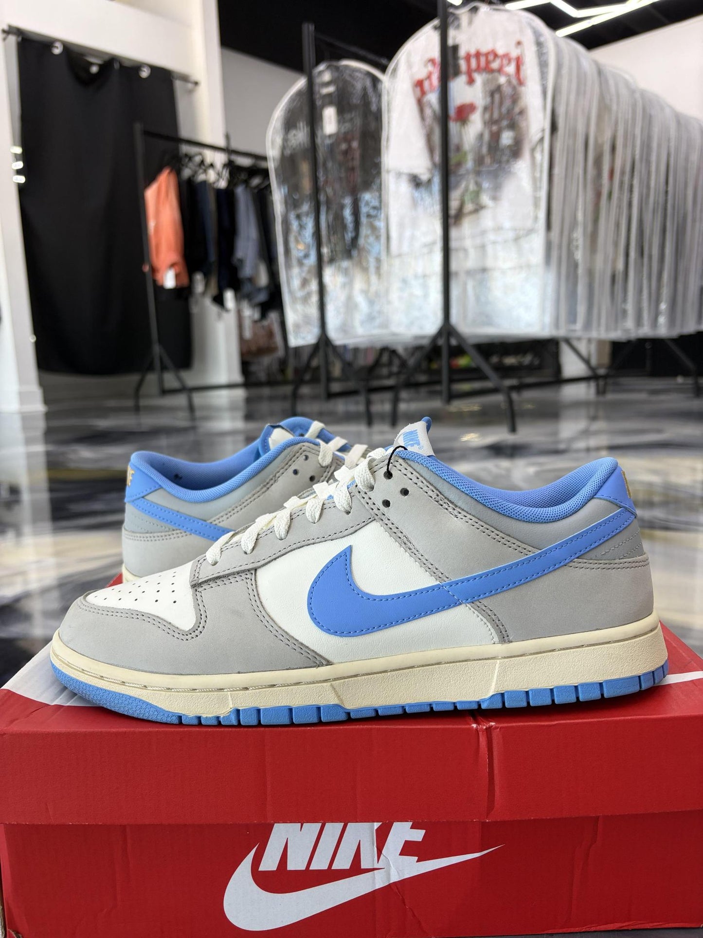 Nike Dunk Low "Athletic Dept University Blue" Used Size 10.5