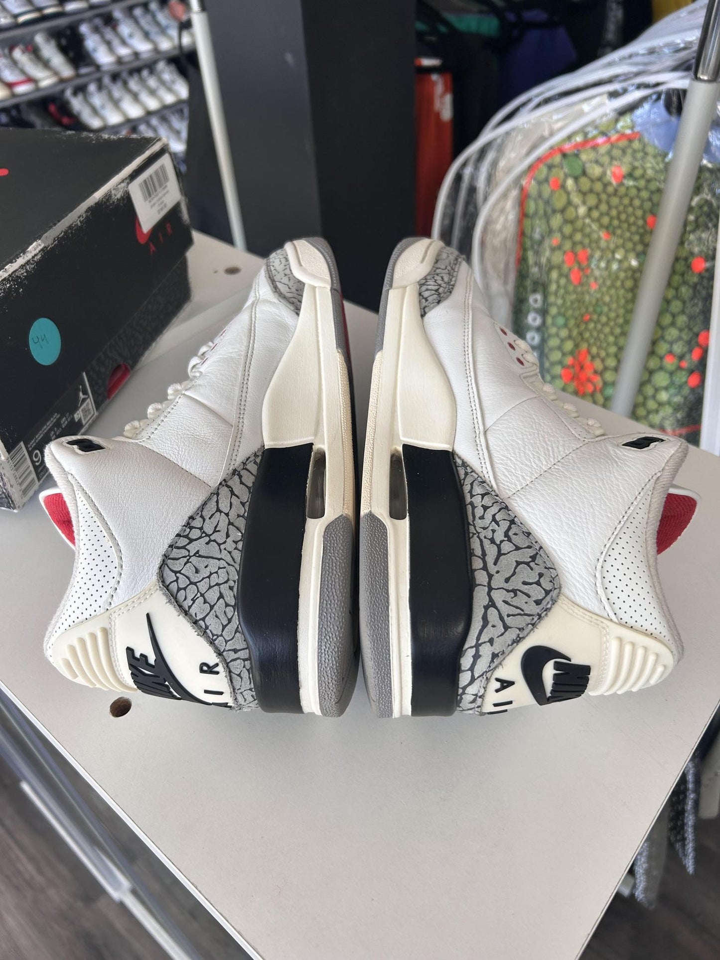 Jordan 3 "White Cement Reimagined" Used Size 9