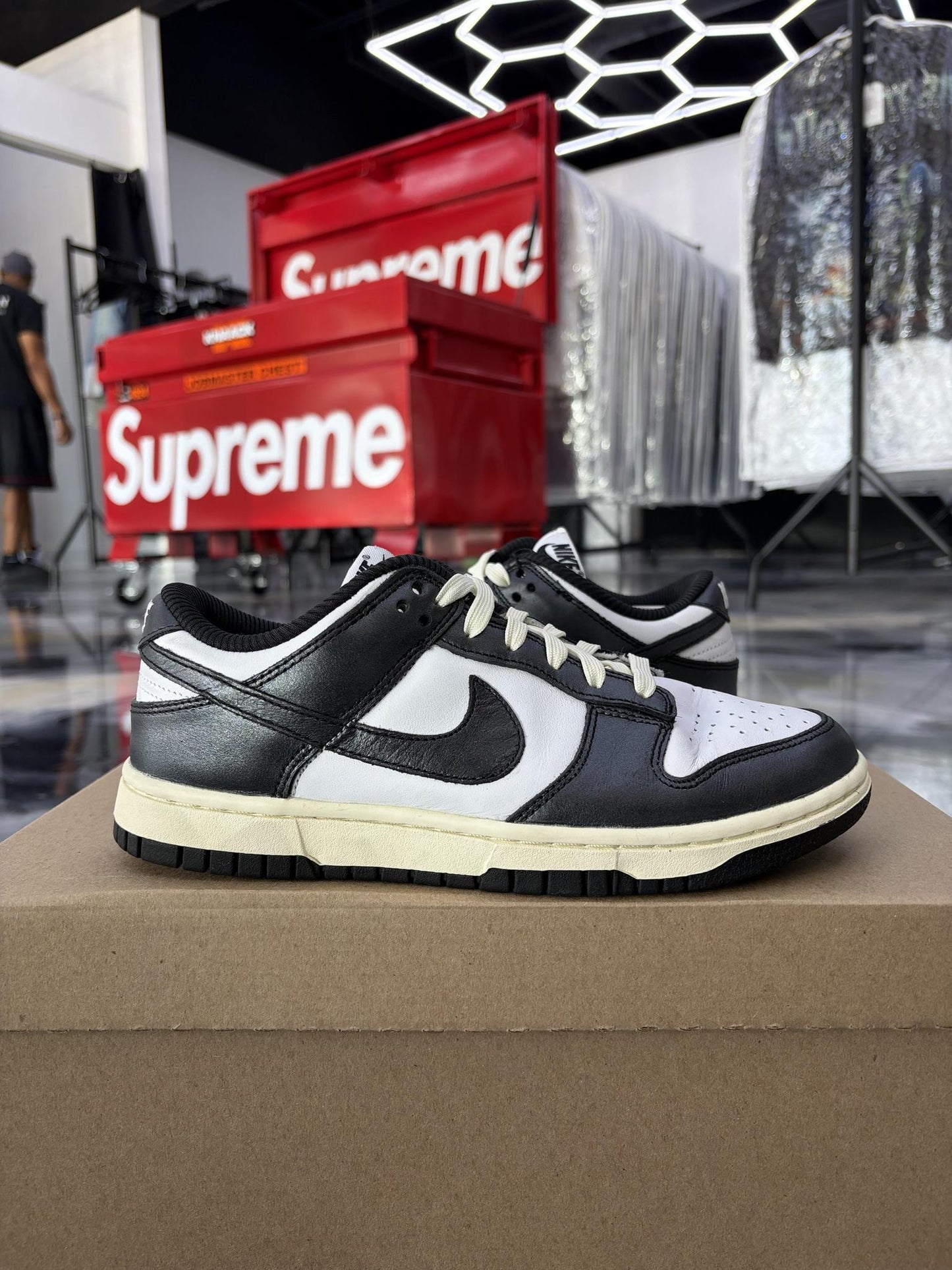 Nike Dunk Low Vintage Panda Used Size 5.5Y/7W