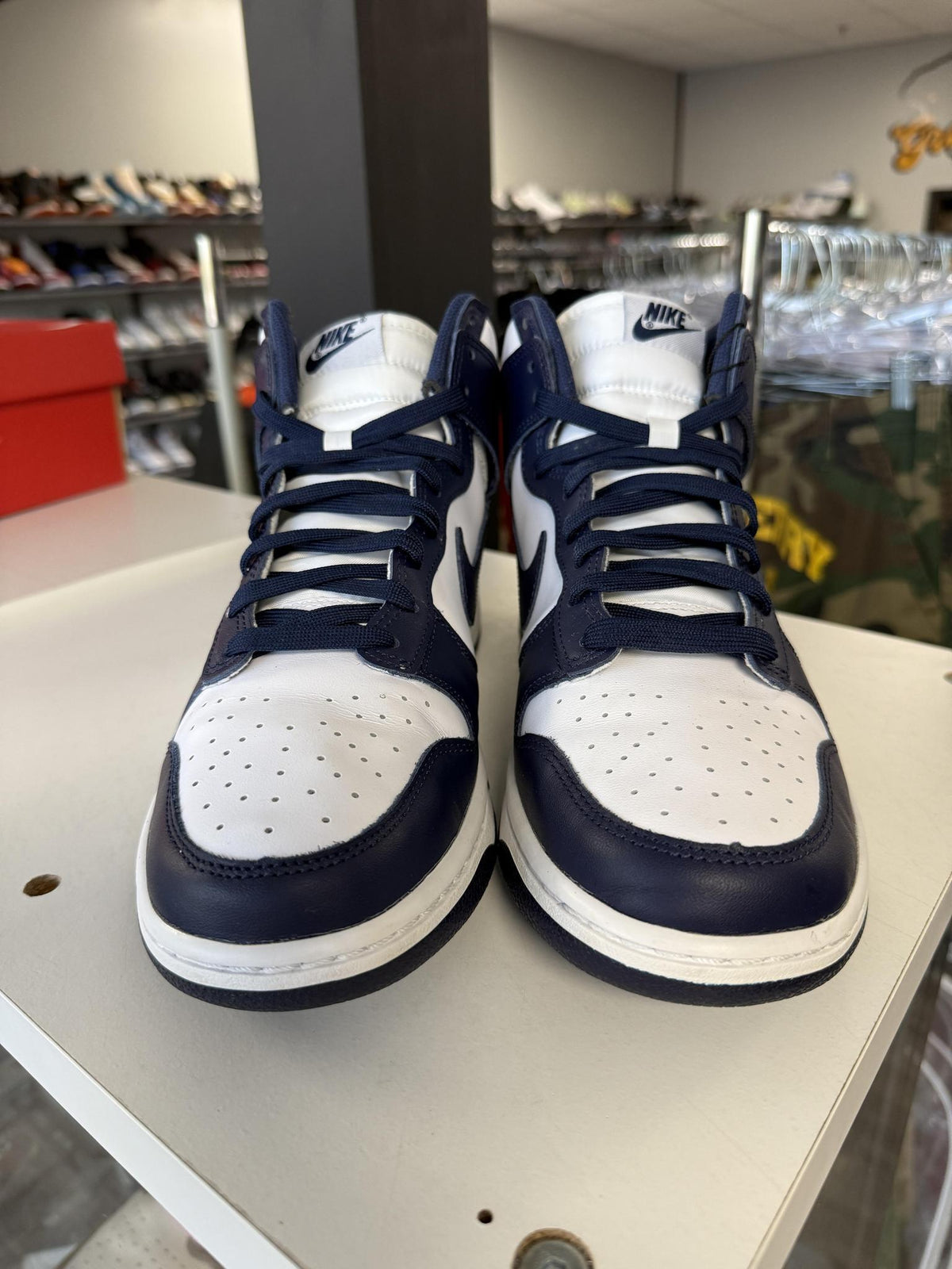 Dunk Hi "Championship Navy" Used Size 9.5