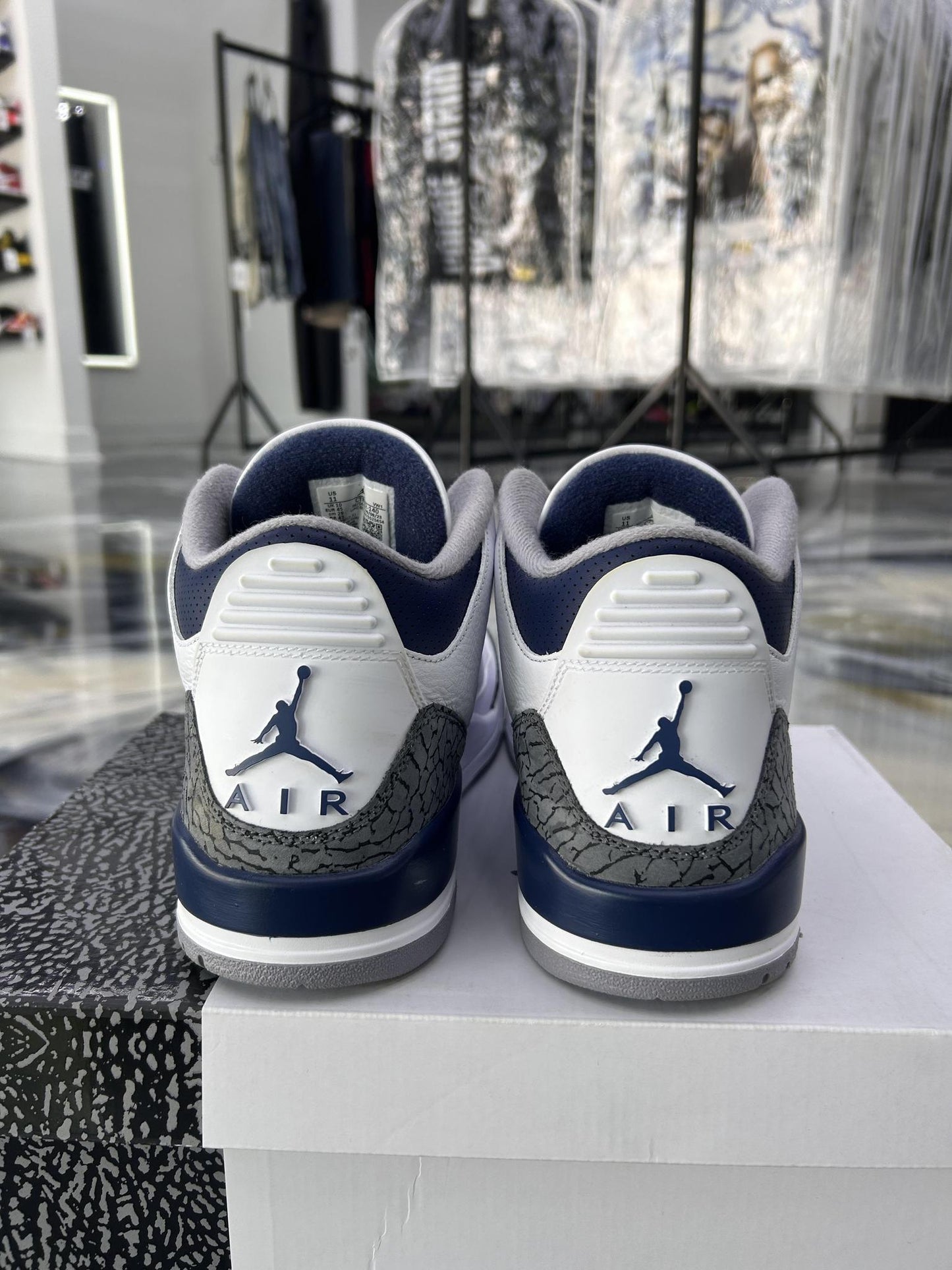 Jordan 3 "Midnight Navy" Used Size 11