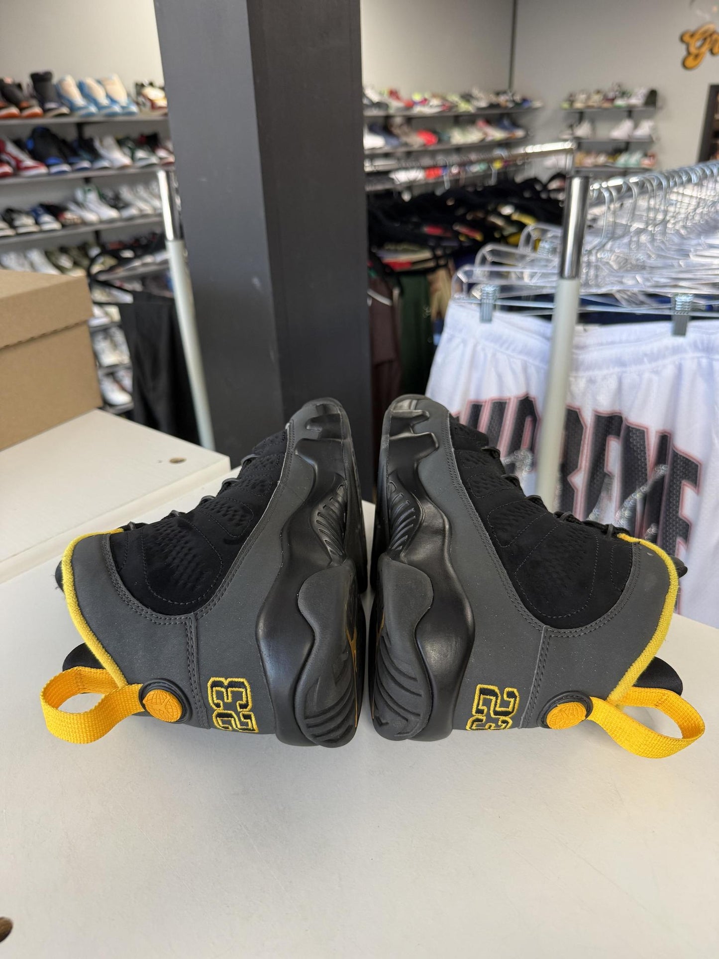 Jordan 9 "University Gold" Used Size 6Y/7.5W