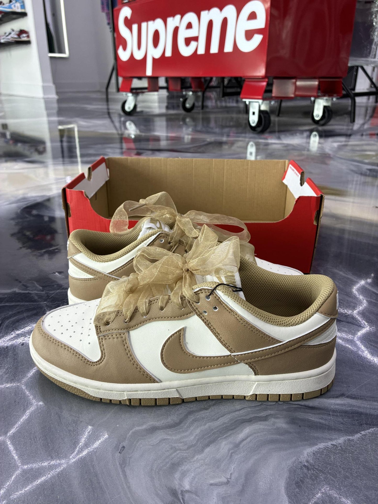 Nike Dunk Low "Sail Parachute" Used Size 7Y/8.5W