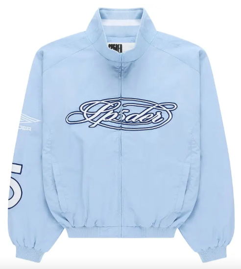 Sp5der Script Warm Up Jacket "Light Blue"