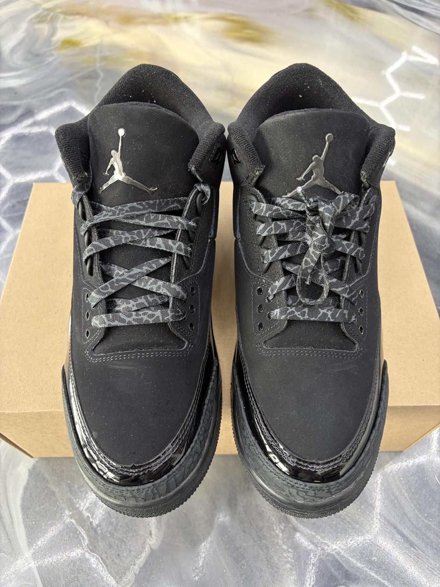 Jordan 3 "Black Cat" Used Size 10