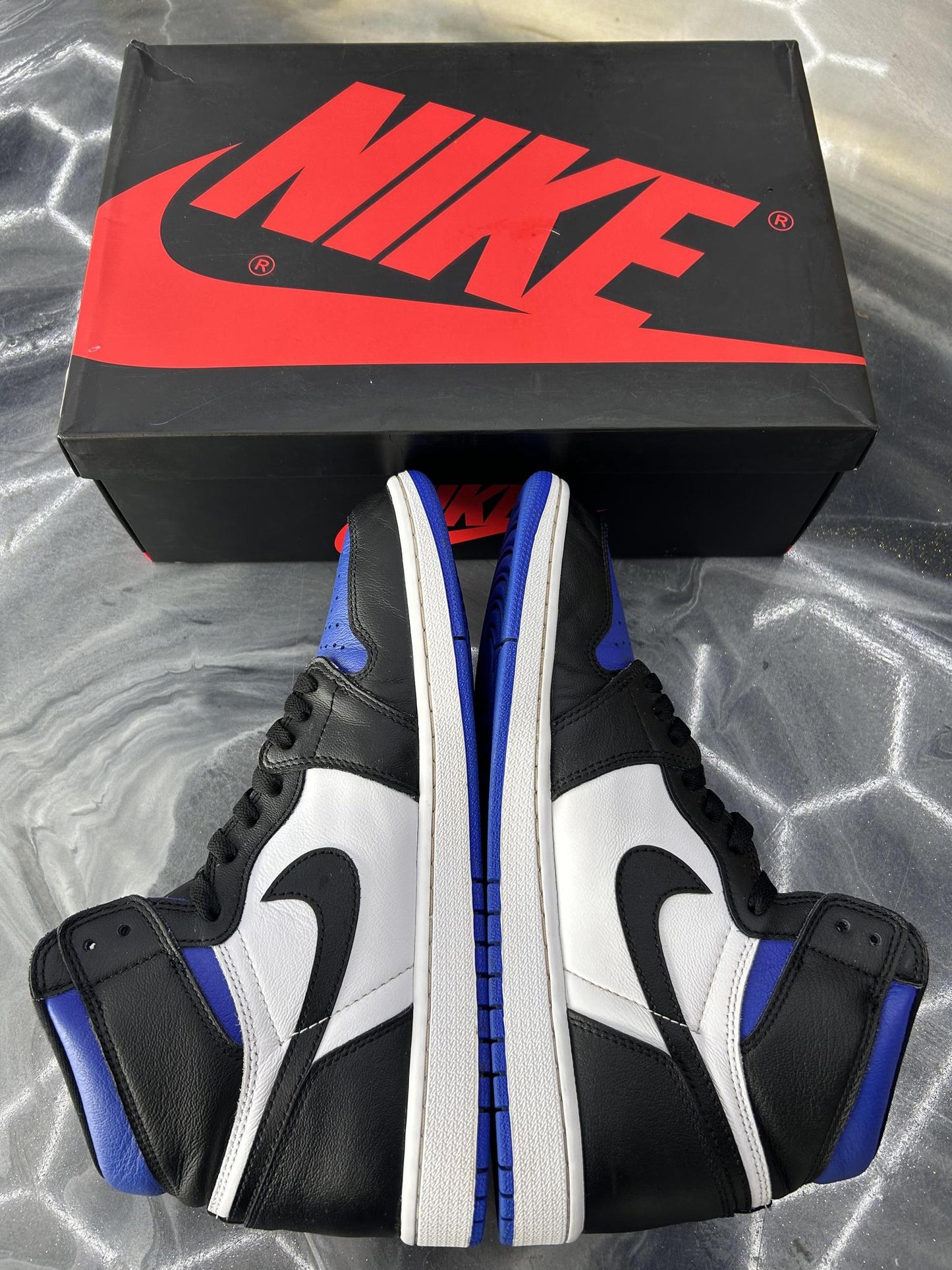 Jordan 1 High "Royal Toe" Used Size 11.5