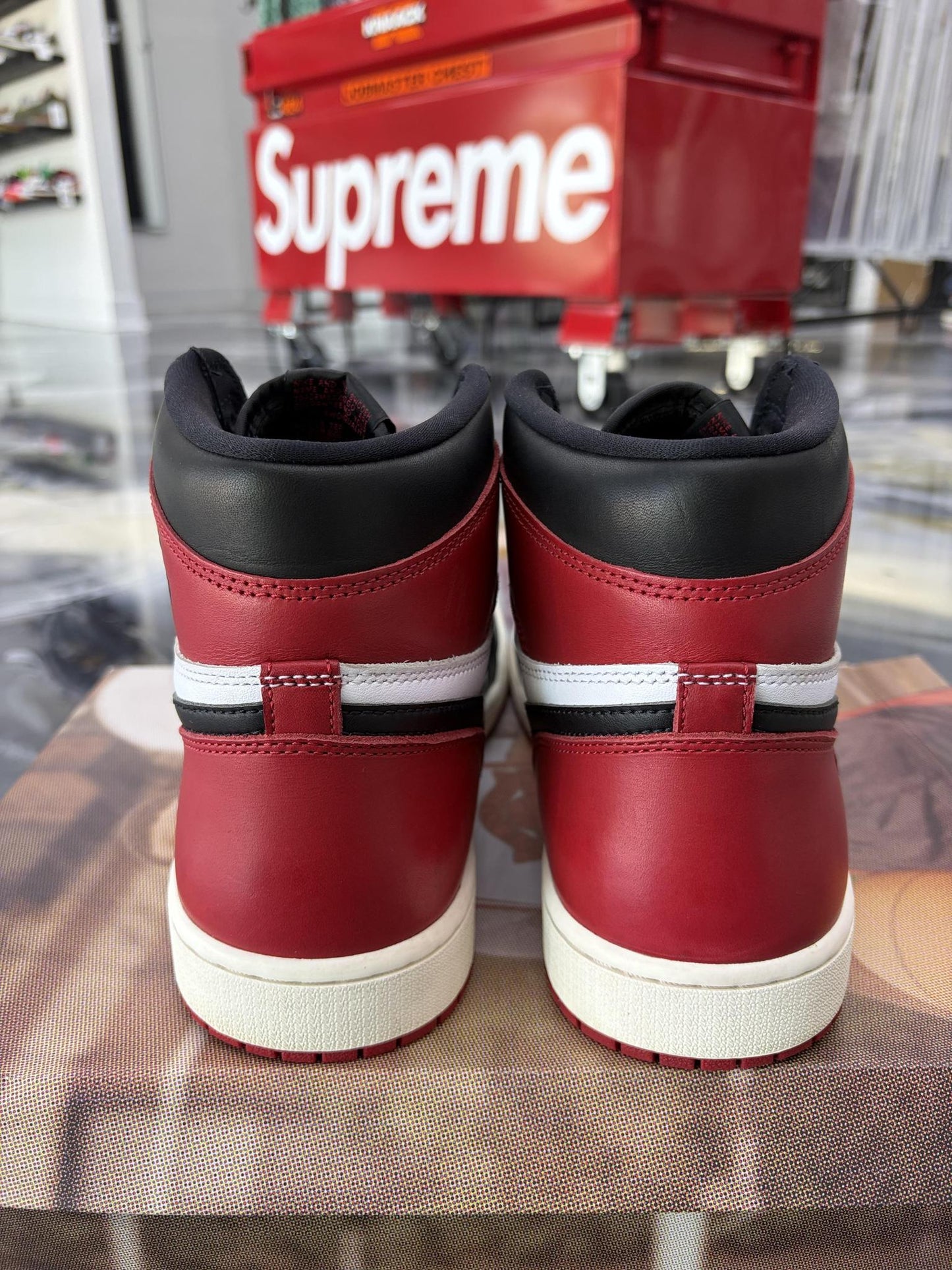 Jordan 1 "Black Toe Reimagined" Used Size 12