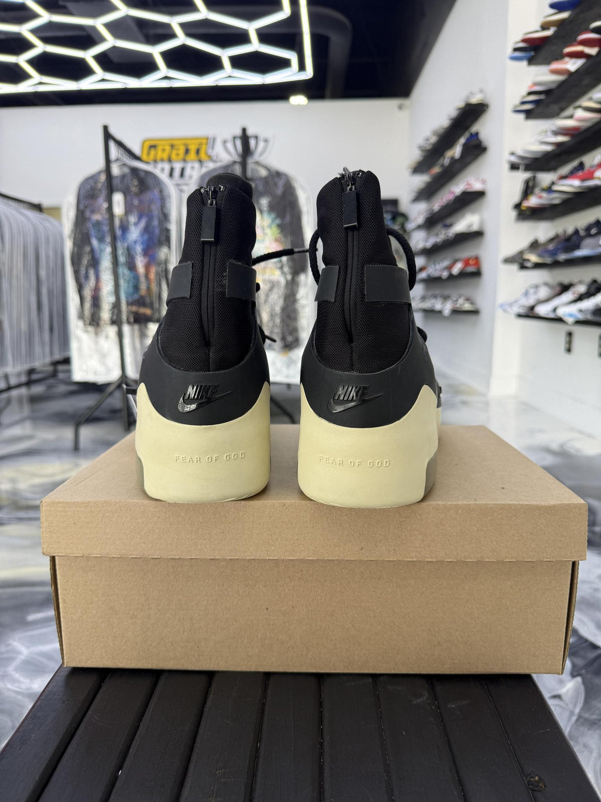 Nike Fear Of God 1 "Black" Used Size 13