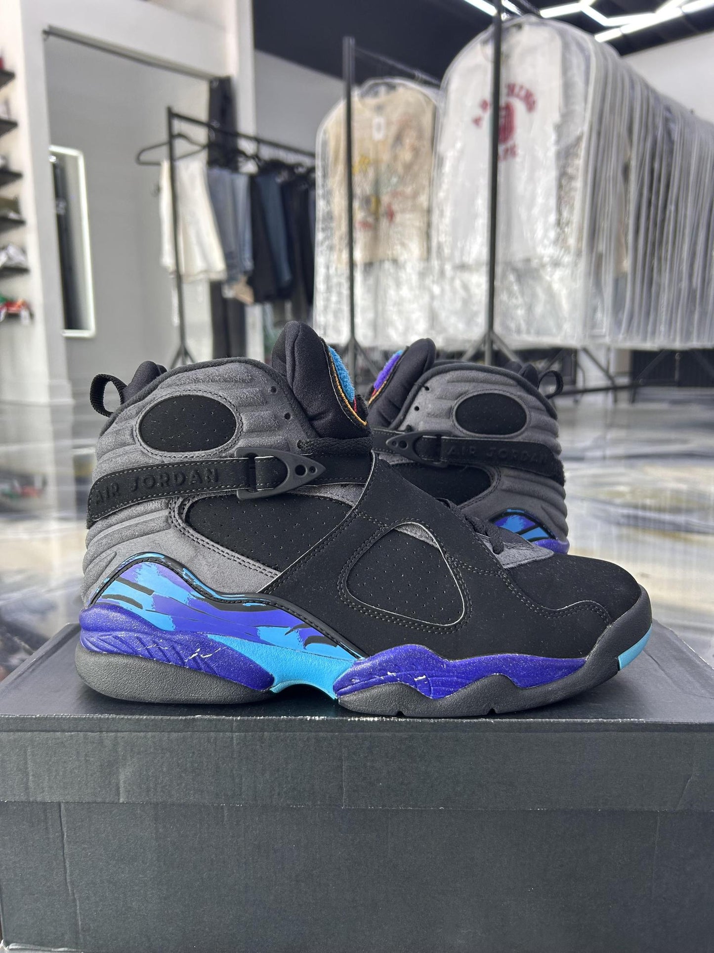 Jordan 8 "Aqua 2015" Used Size 9