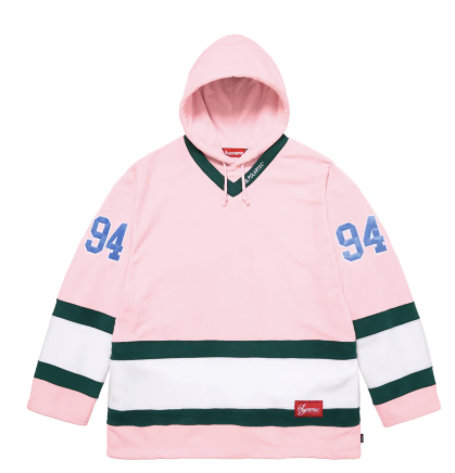 Supreme x Polartec Hooded Hockey Jersey "Pink"