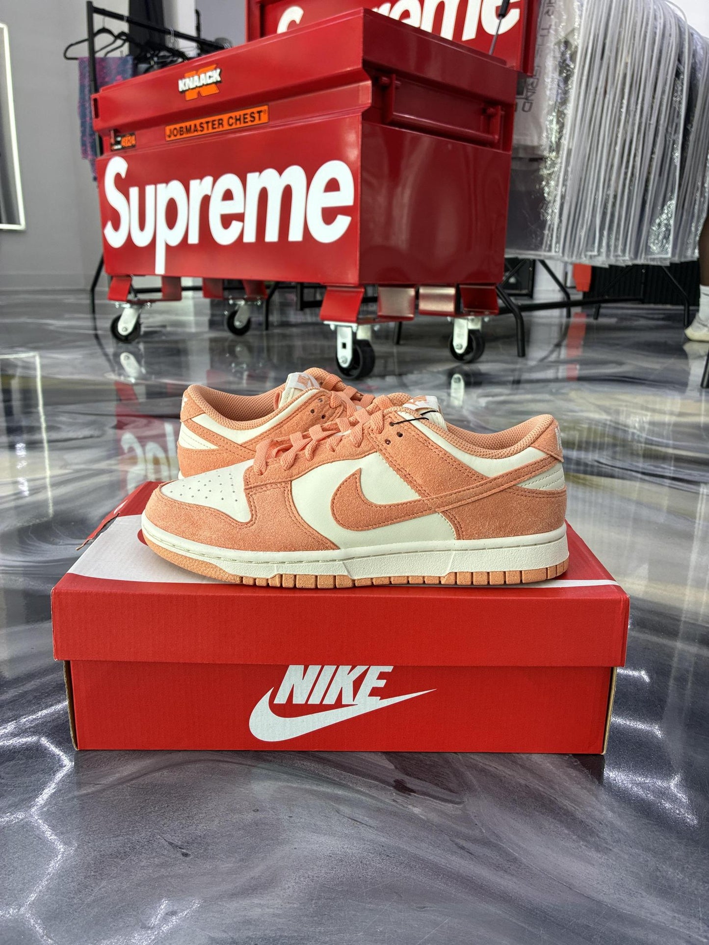 Nike Dunk Low "Apricot Agate" Used Size 7Y/8.5W