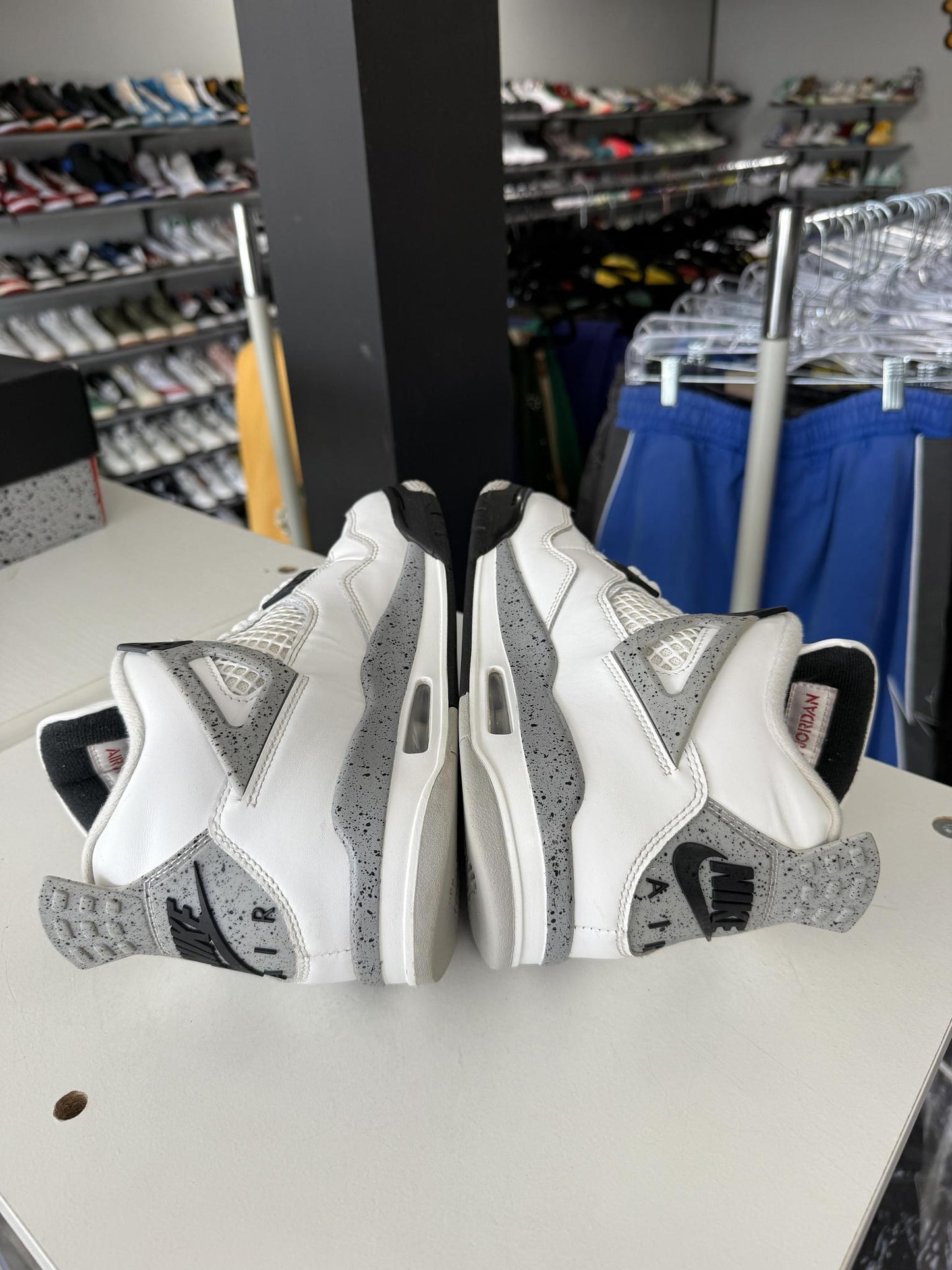 Jordan 4 "White Cement" Used Size 8