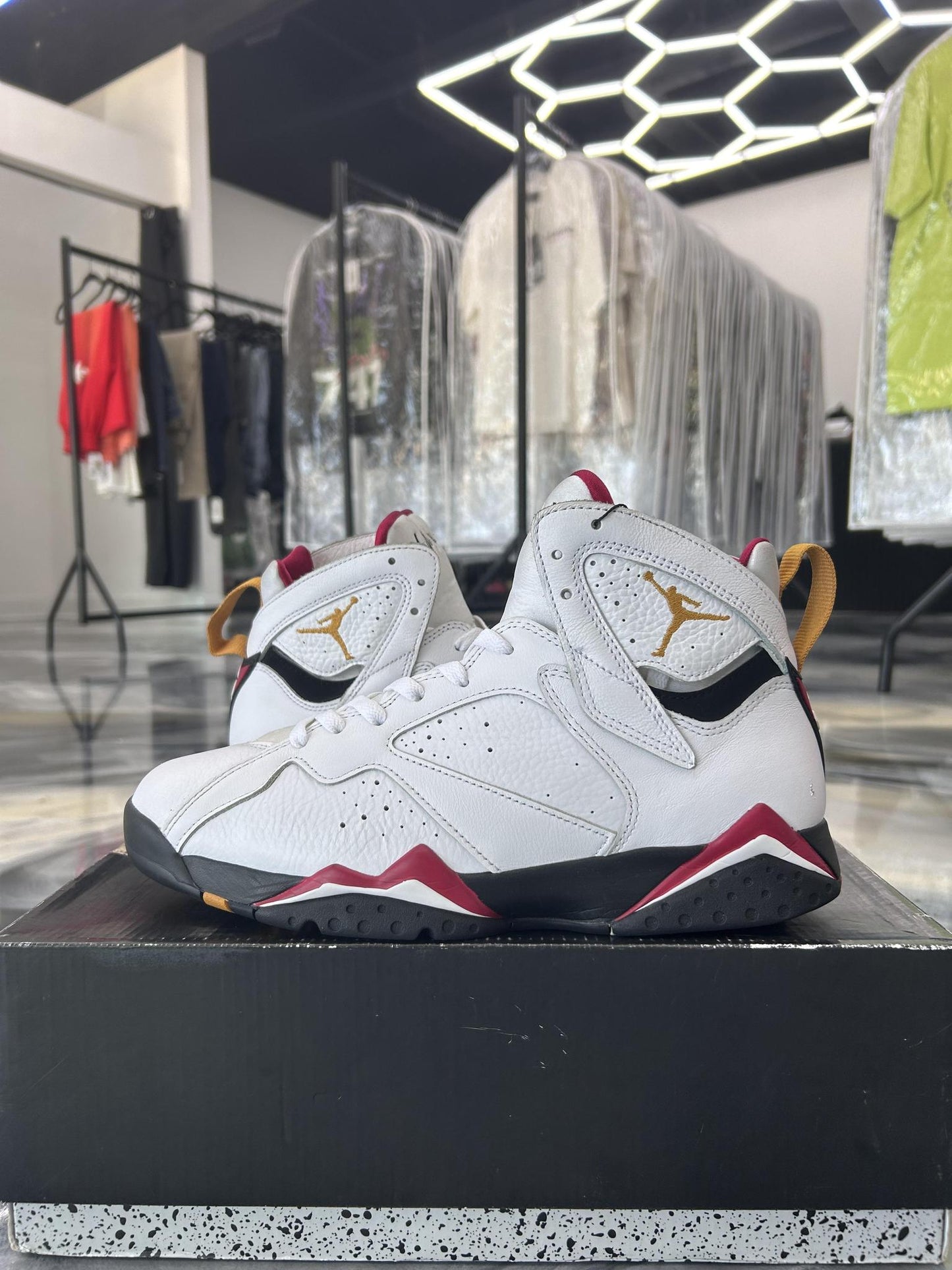 Jordan 7 "Cardinal" Used Size 9.5