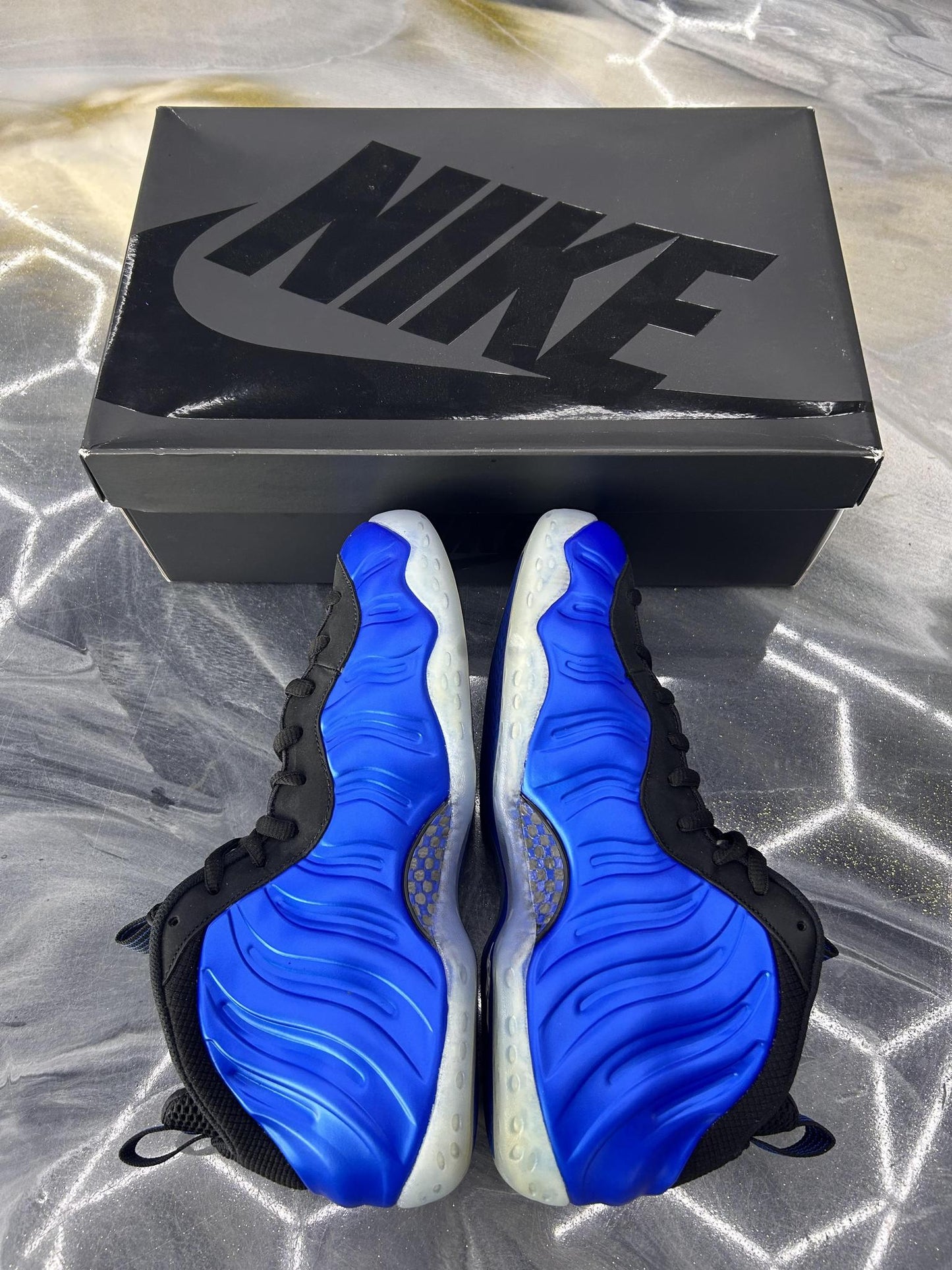 Nike Air Foamposite "International Blue" Used Size 11.5