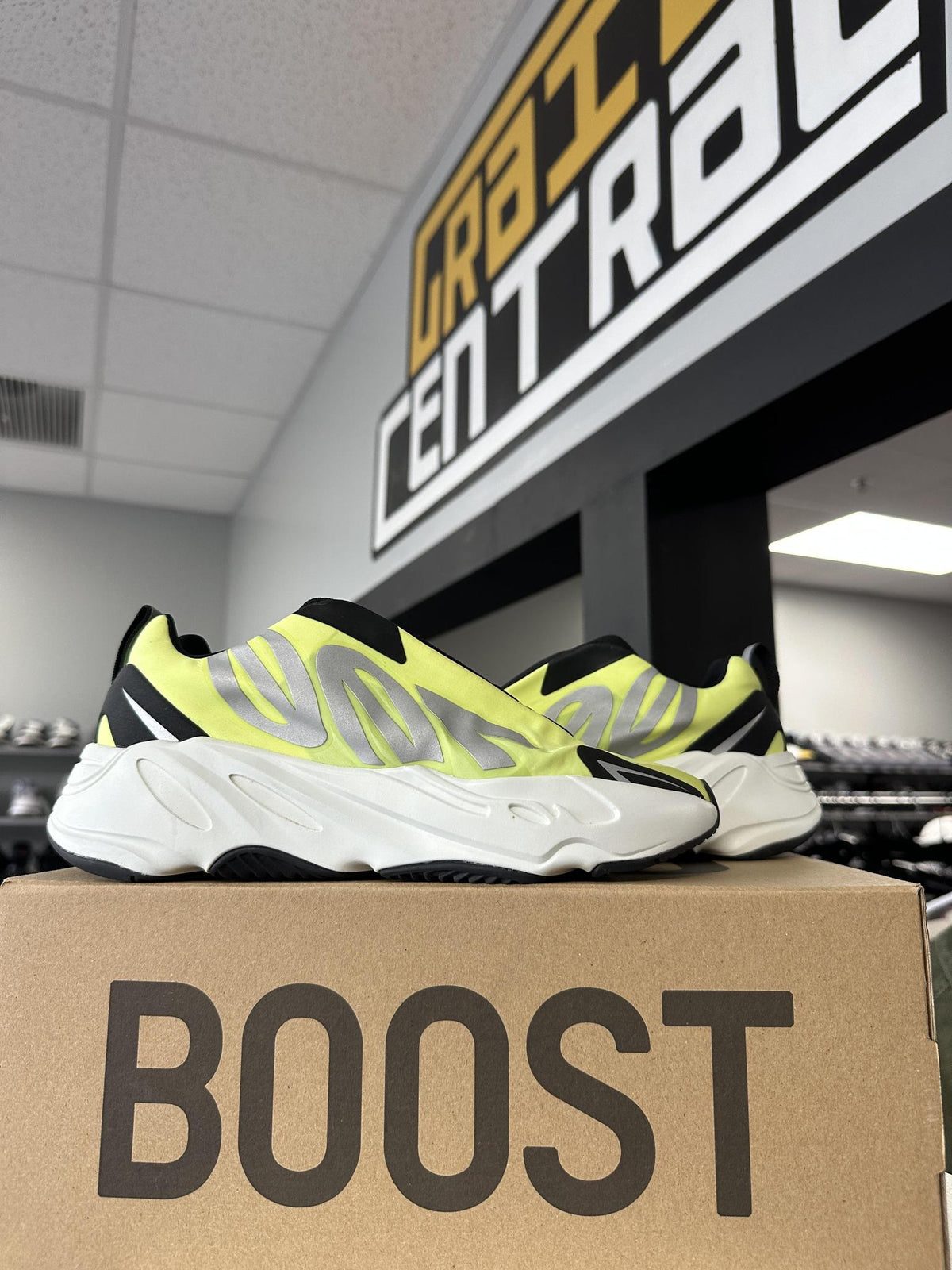 Adidas Yeezy 700 MNVN "Volt" Used Size 7Y/8.5W