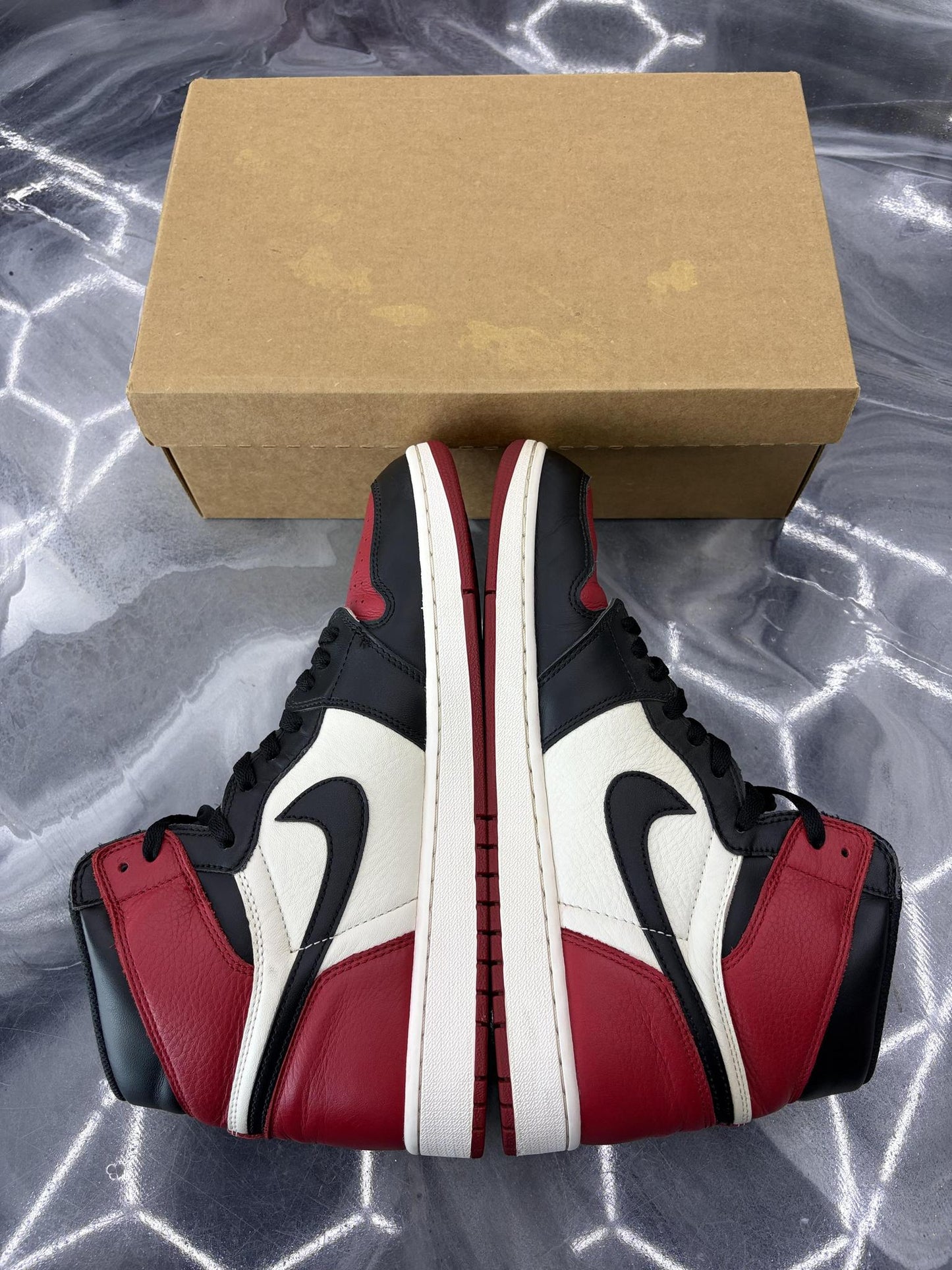 Jordan 1 "Bred Toe" Used Size 13