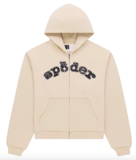 Sp5der Mixed Stone Zip Up "Cream"