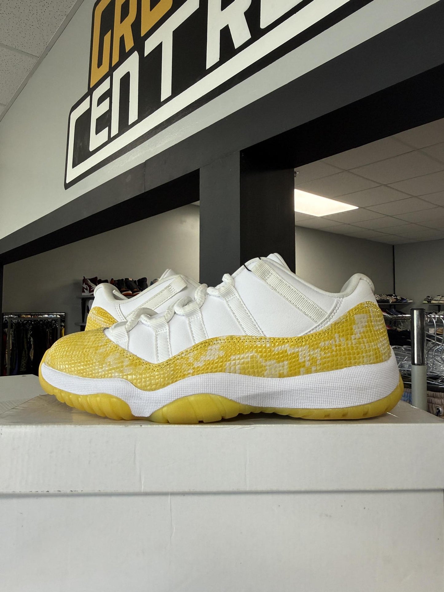 Jordan 11 Low "Yellow Snakeskin" Used Size 8