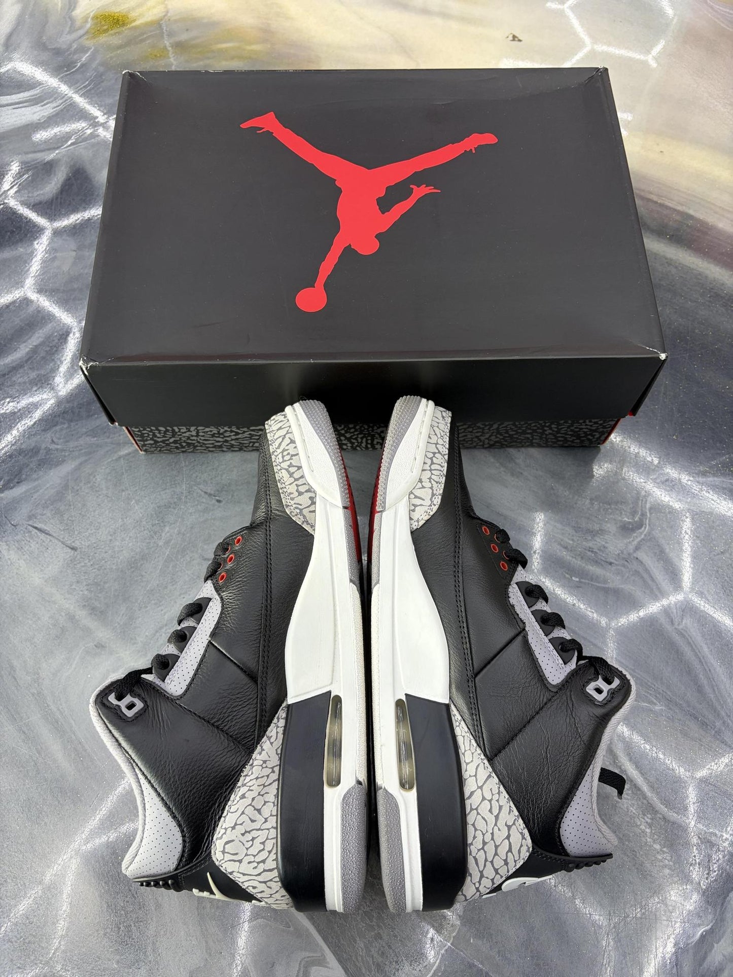 Jordan 3 "Black Cement" Used Size 9