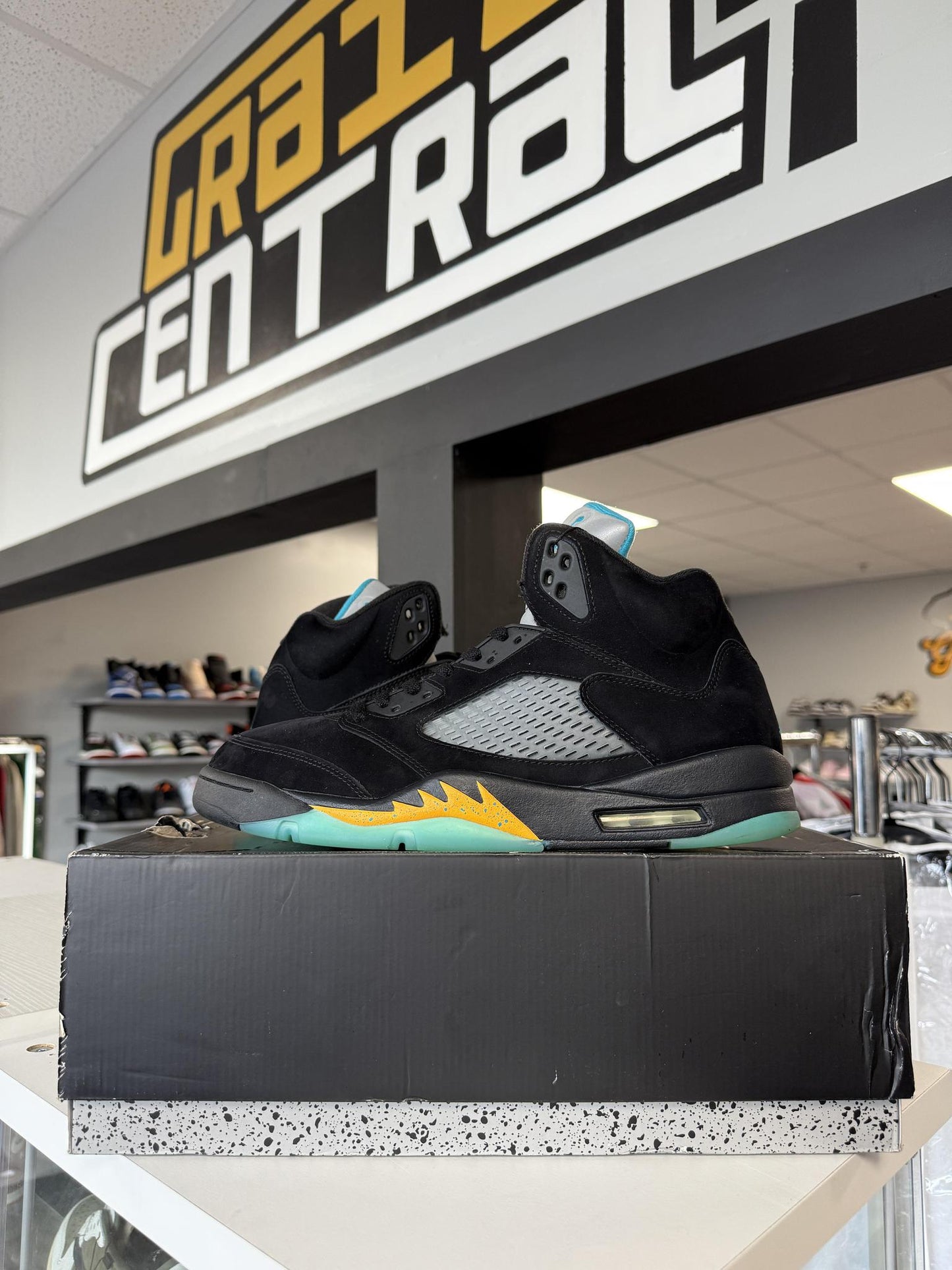 Jordan 5 "Aqua" Used Size 12