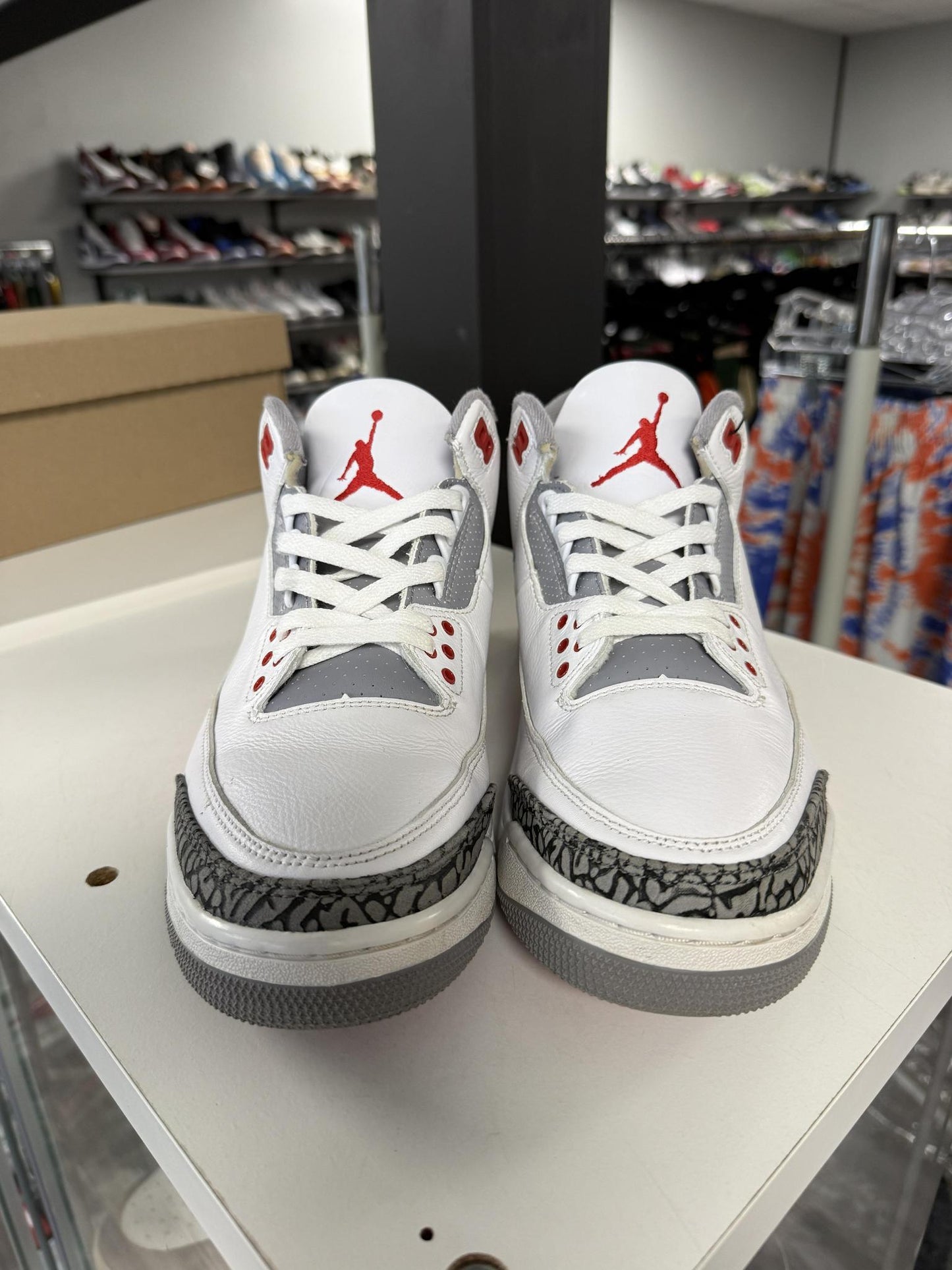 Jordan 3 "Fire Red" Used Size 9.5
