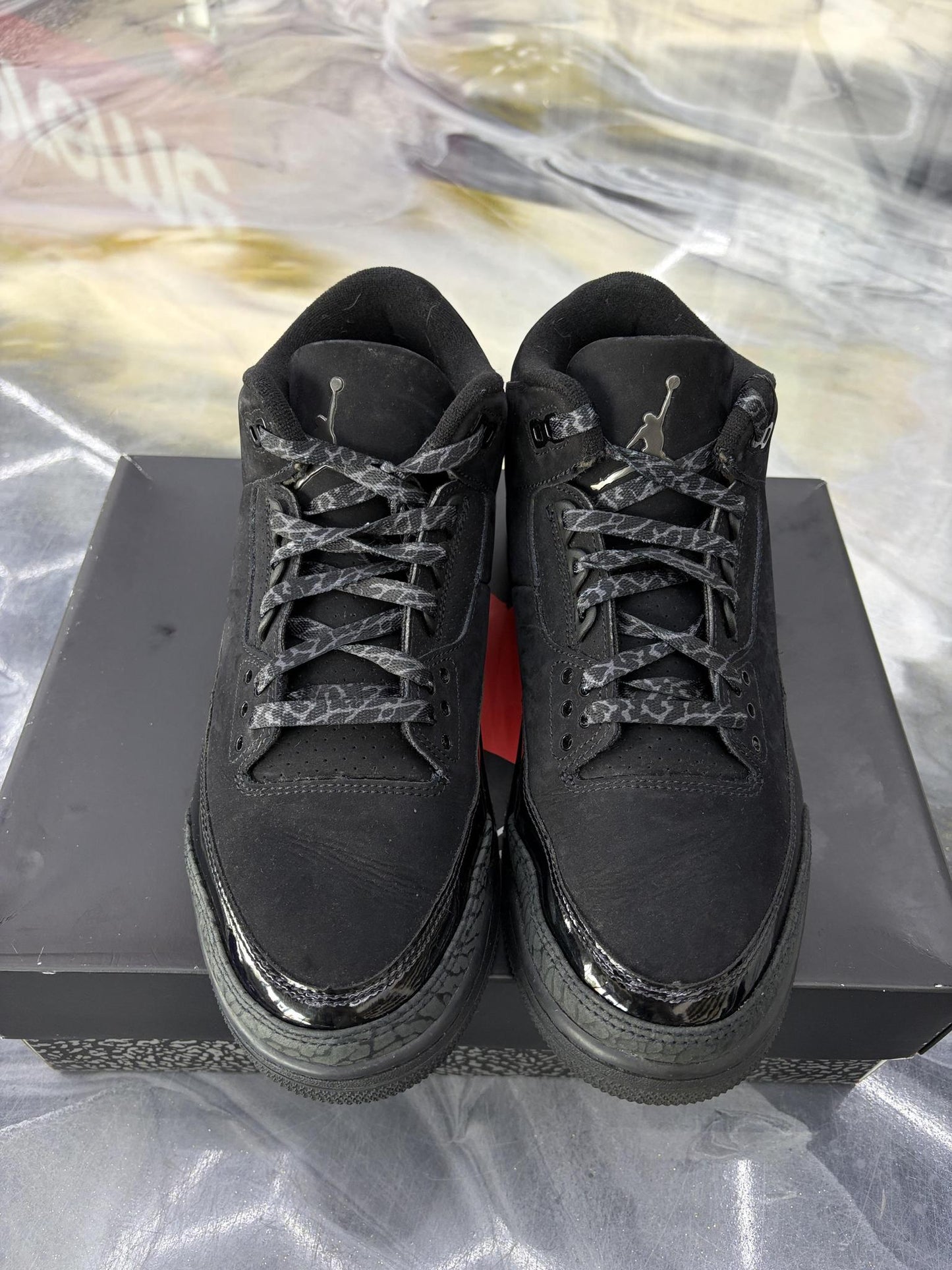 Jordan 3 "Black Cat" Used Size 10.5