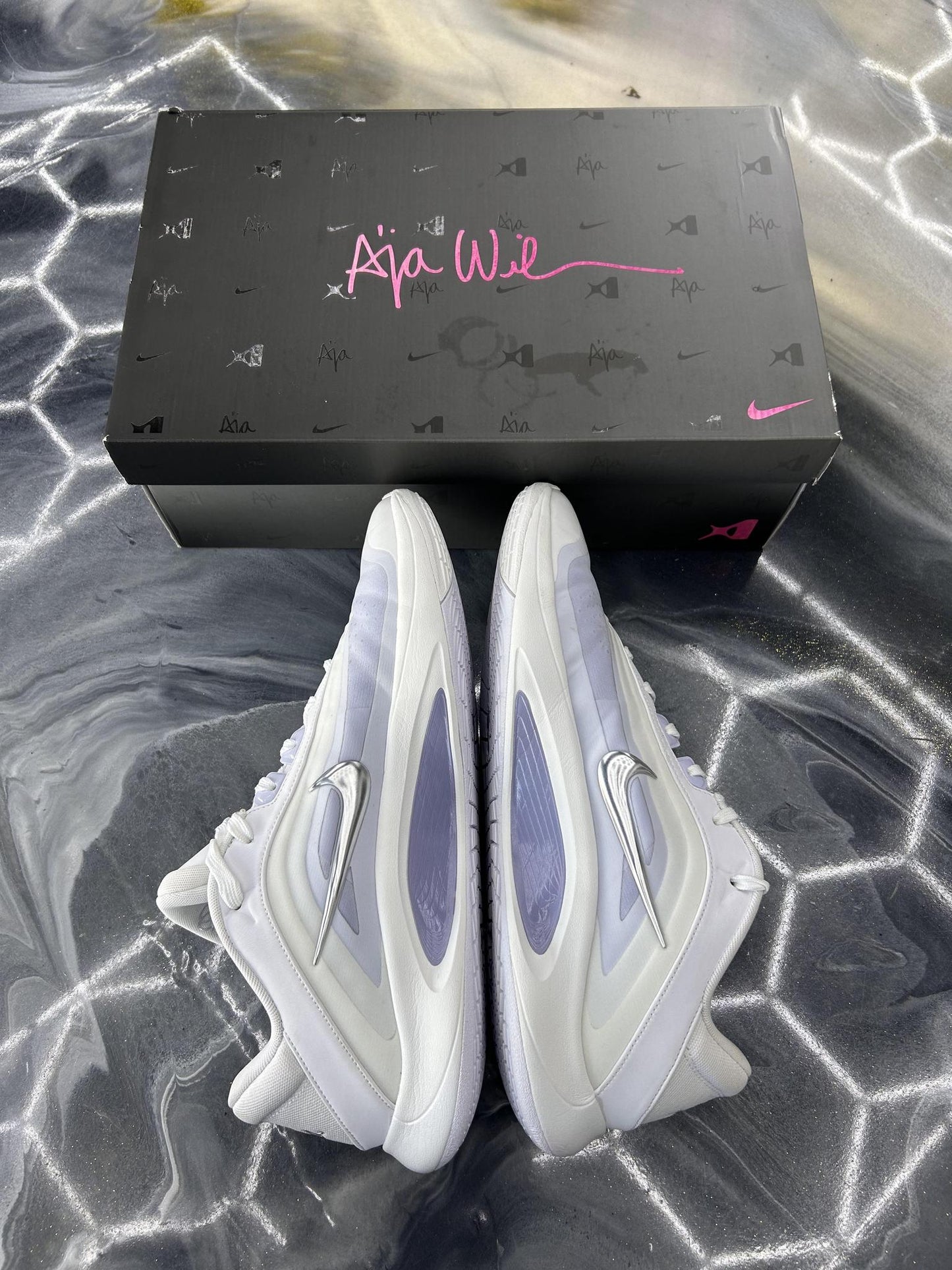 Aja Wilson White "Summit" Used Size 13