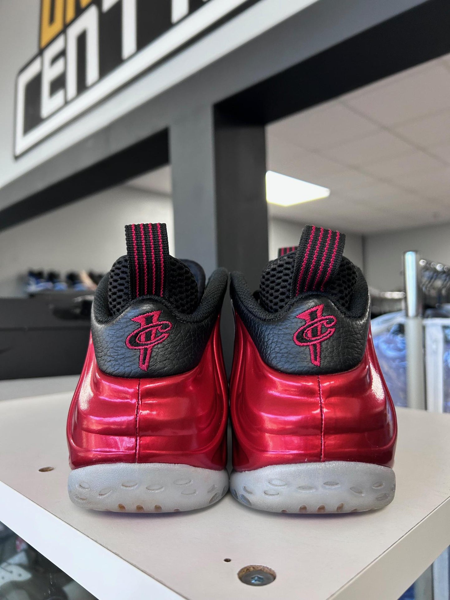 Nike Foamposite "Metallic Red" Used Size 8.5
