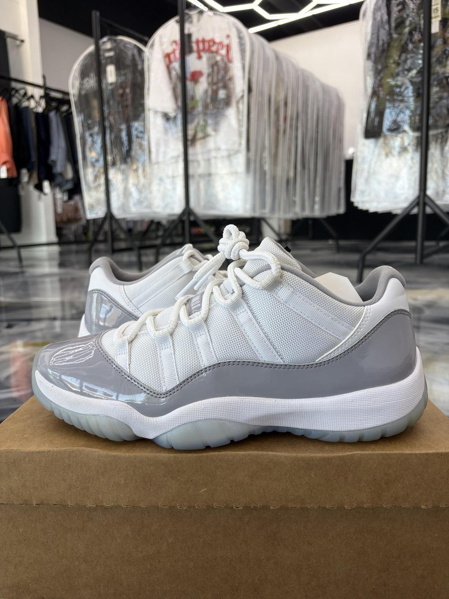 Jordan 11 Low "Grey Cement" Used Size 11