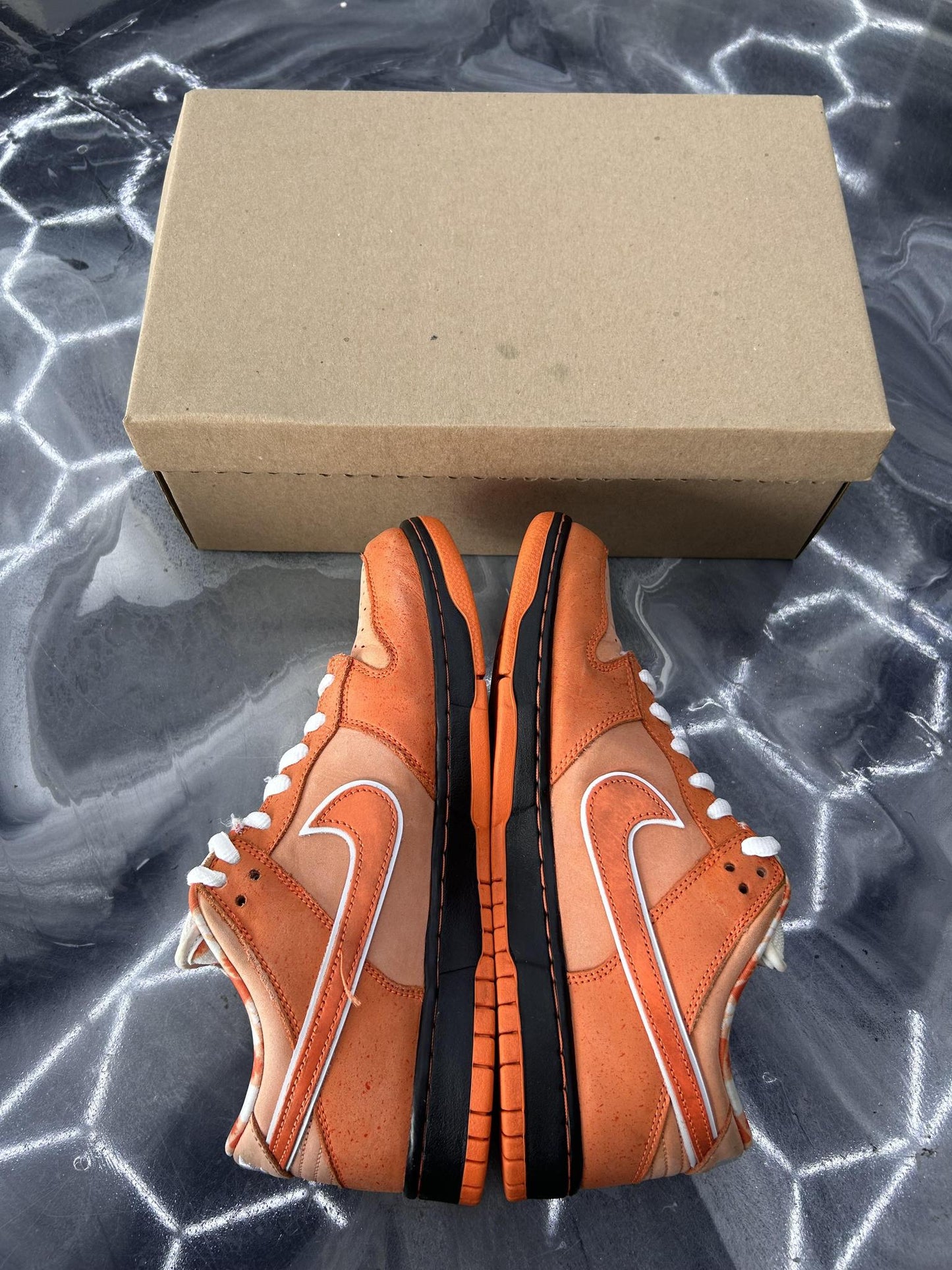 Nike SB Dunk Concepts "Orange Lobster" Used Size 10