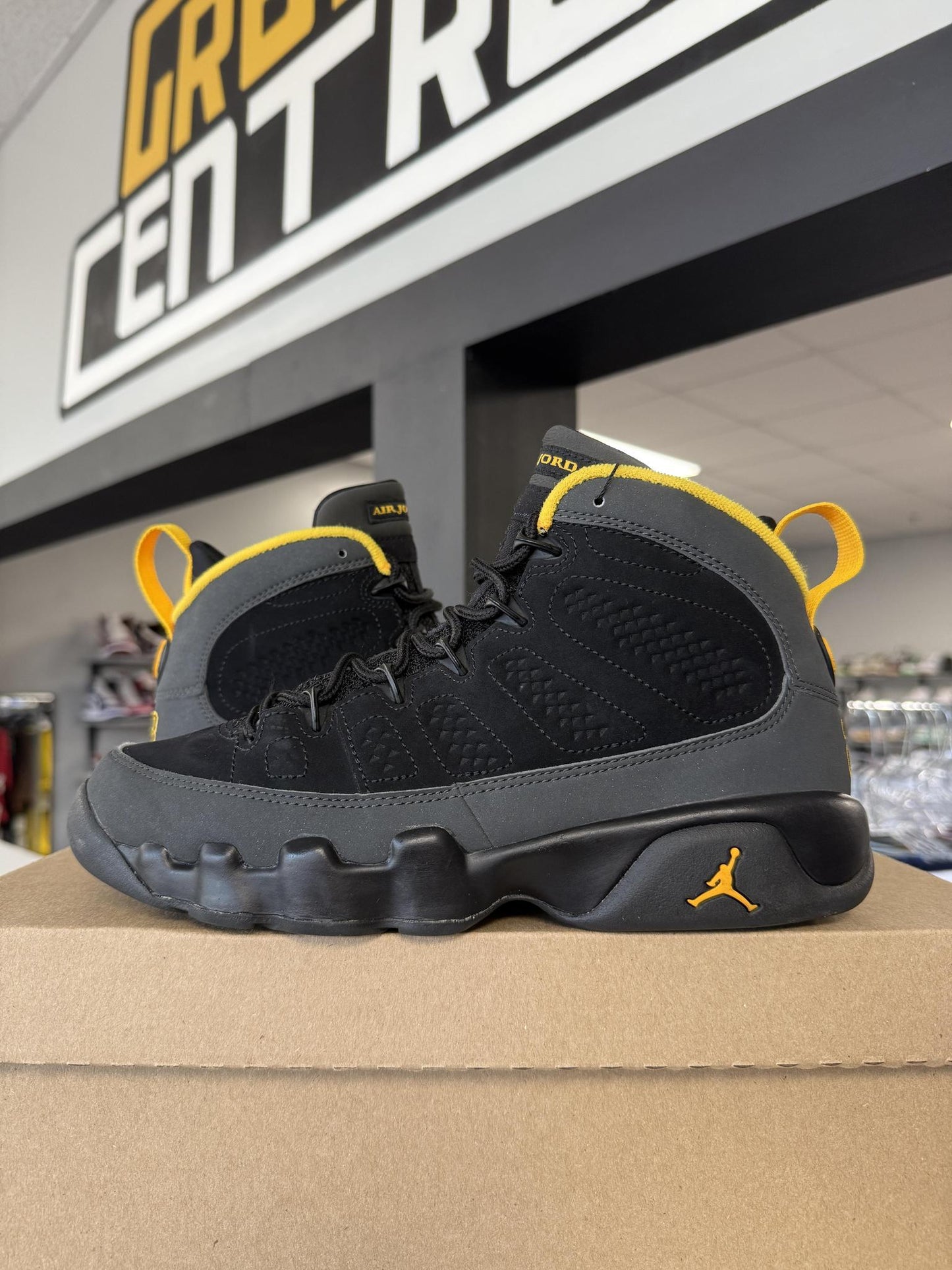 Jordan 9 "University Gold" Used Size 6Y/7.5W