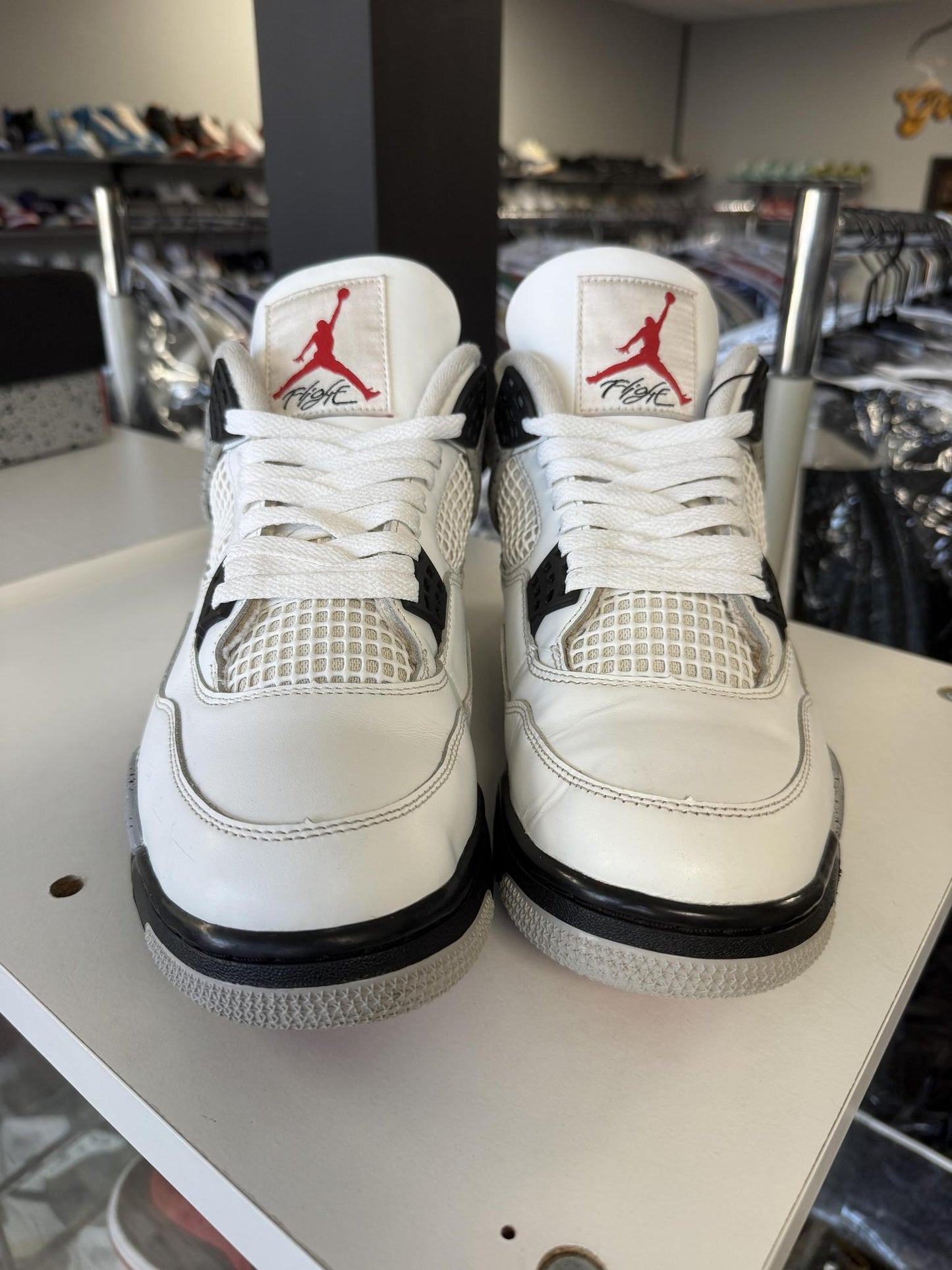 Jordan 4 "White Cement" Used Size 10.5