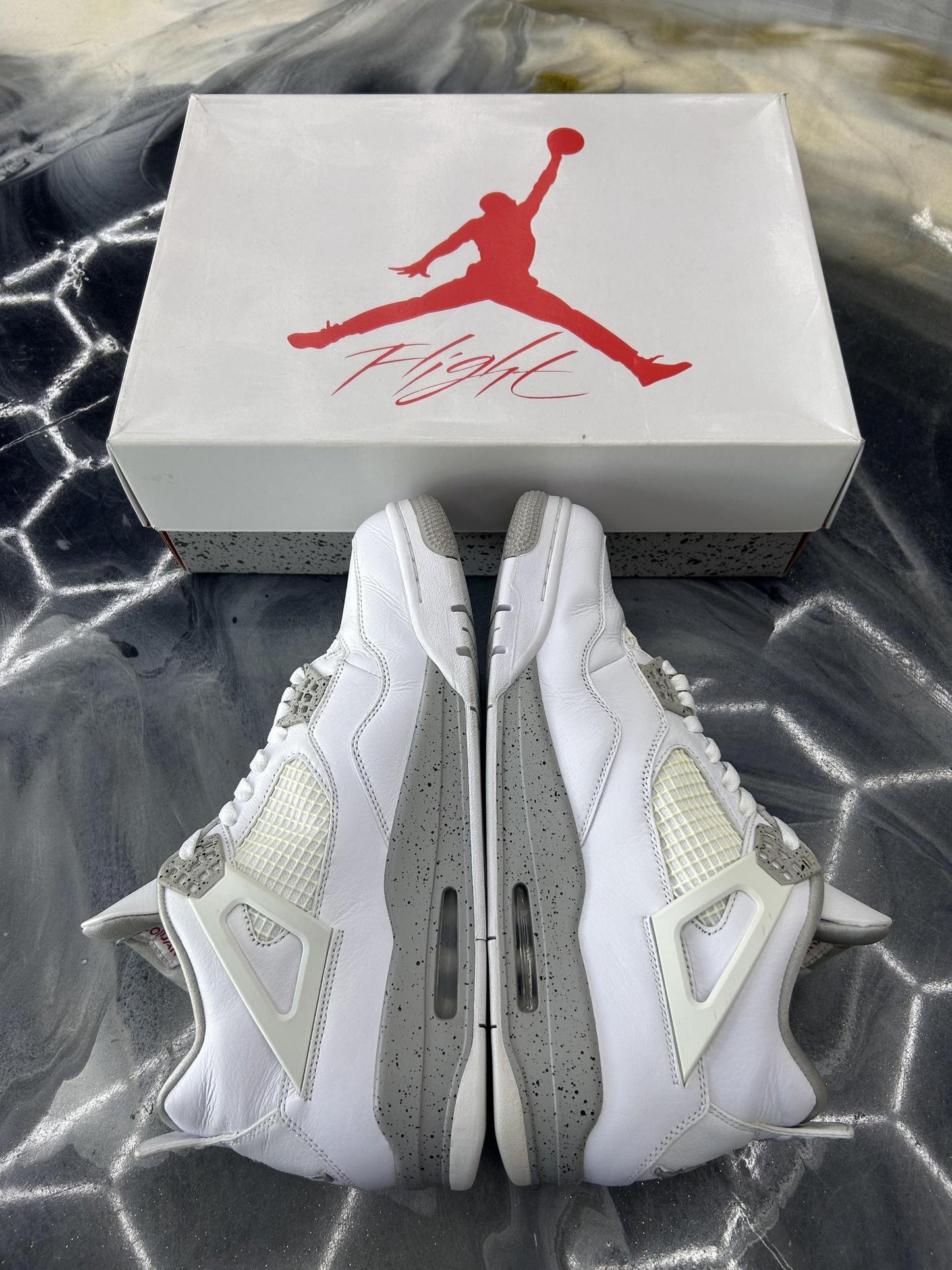 Jordan 4 "White Oreo" Used Size 13