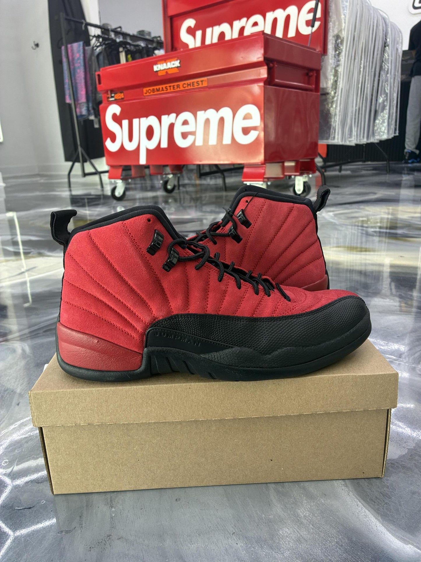 Jordan 12 "Reverse Flu Game" Used Size 13