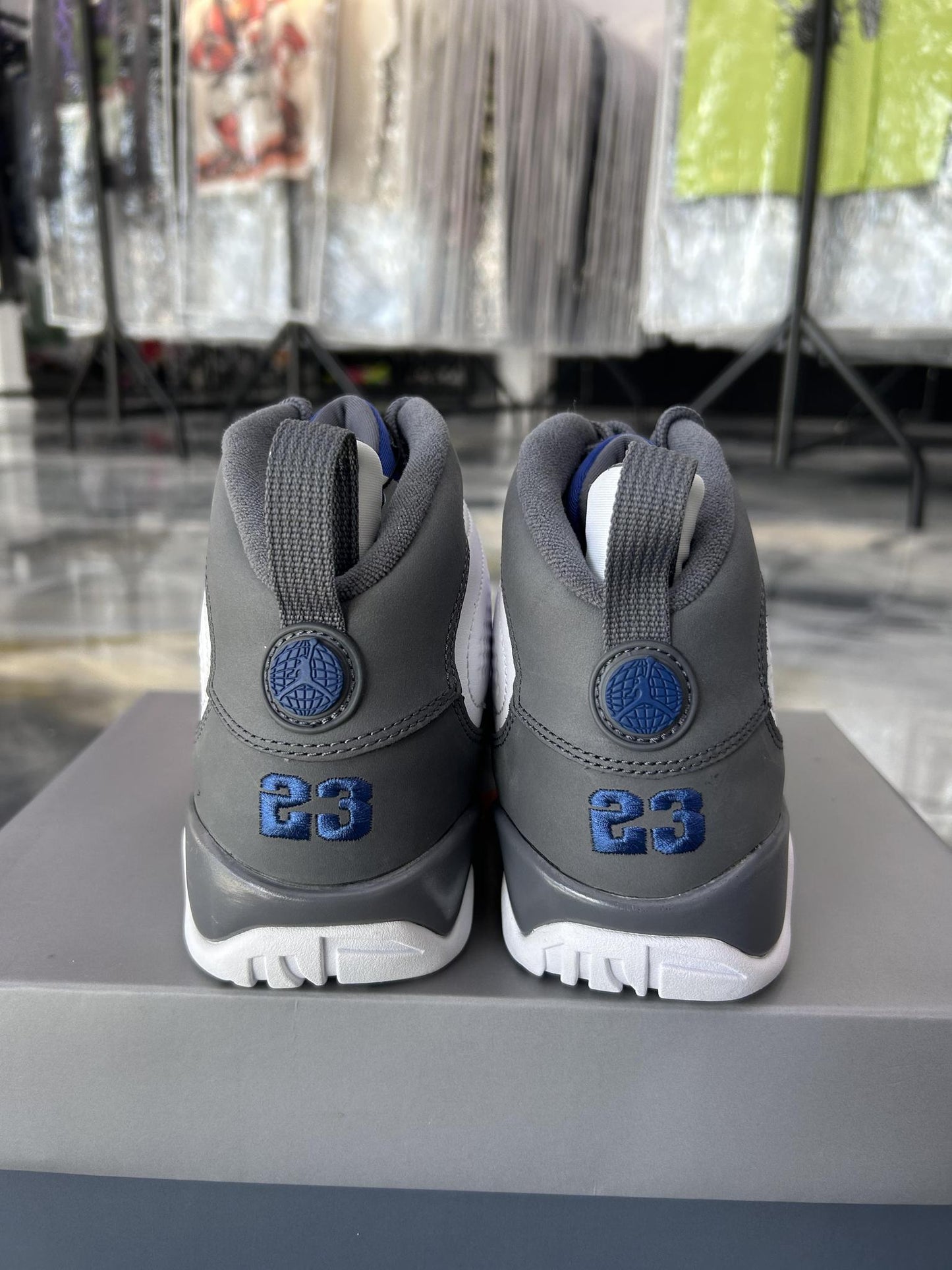 Jordan 9 "Flint Blue" Used Size 7Y/8.5W