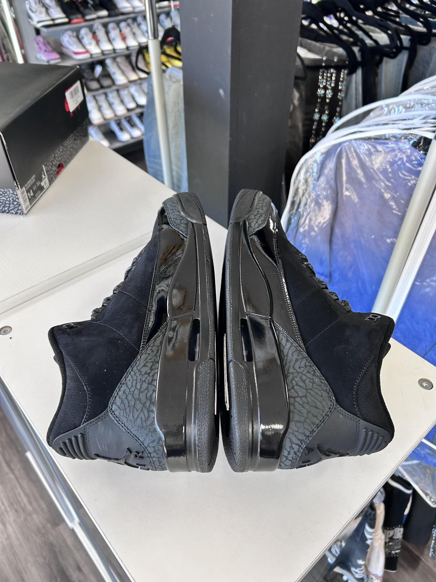Jordan 3 "Black Cat" Used Size 14