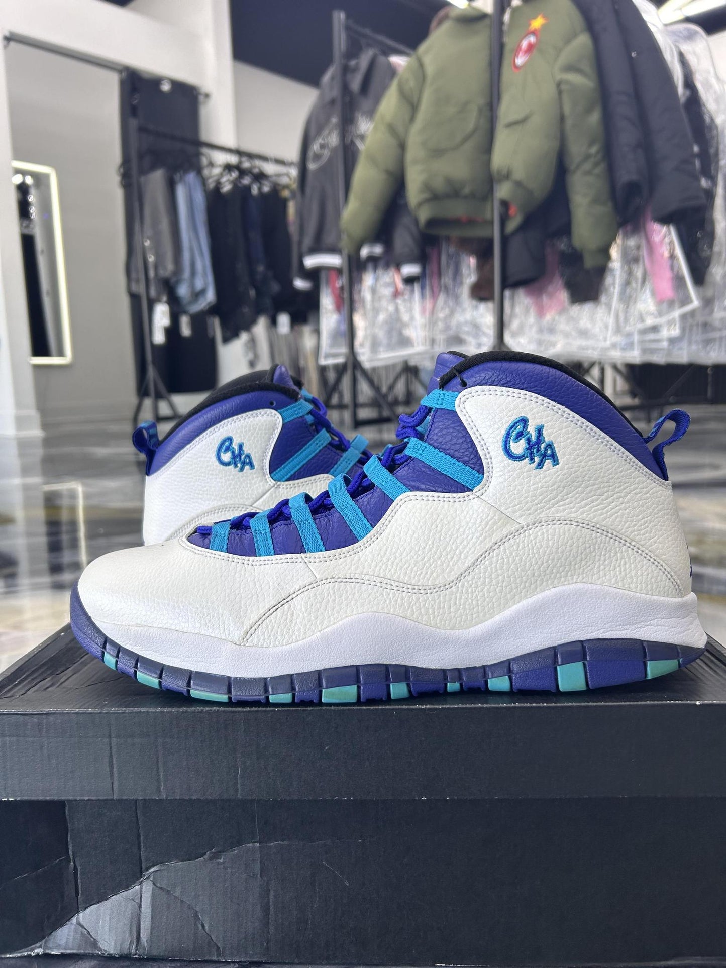 Jordan 10 "Charlotte" Used Size 13