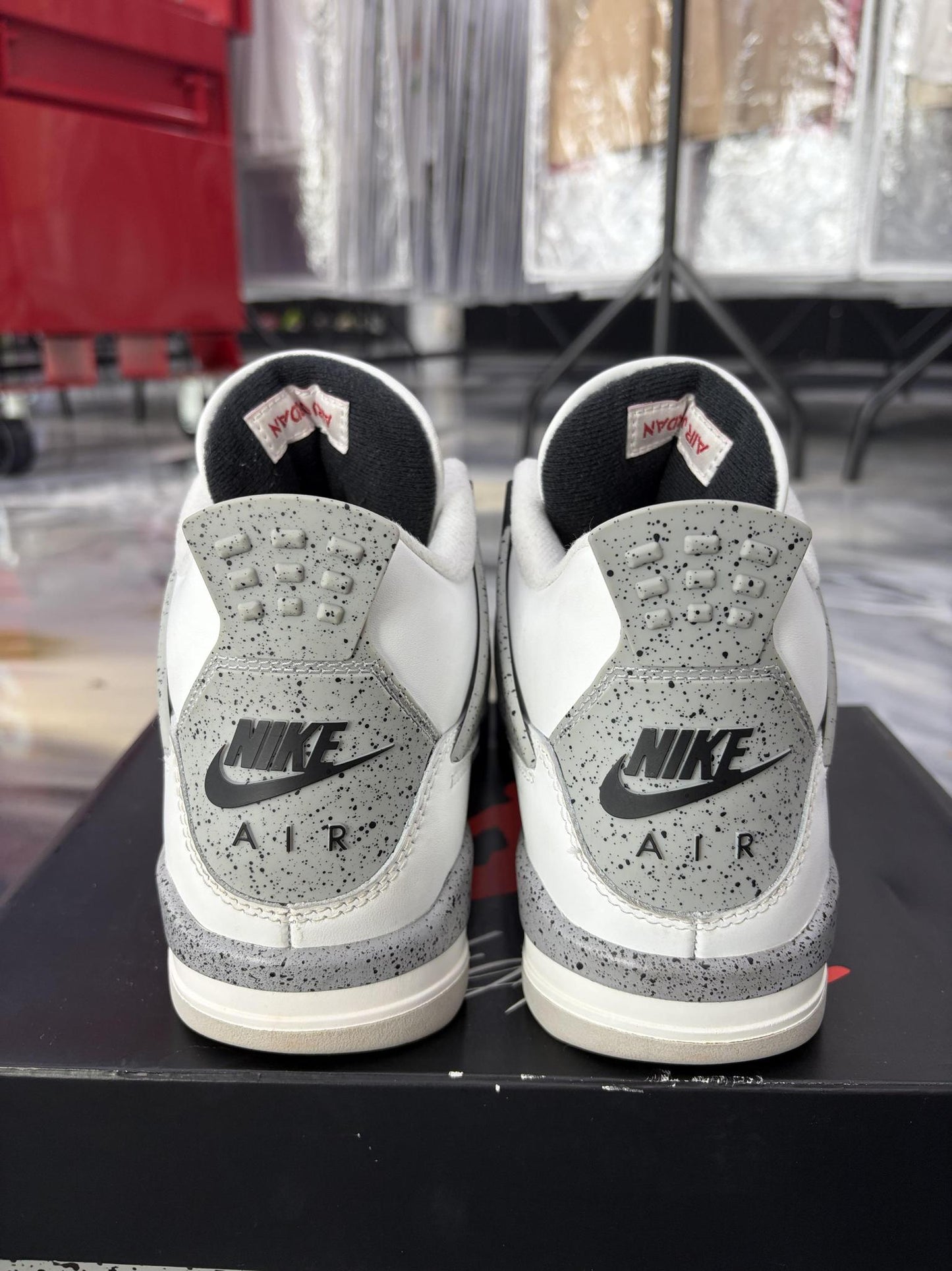 Jordan 4 "White Cement" Used Size 7Y/8.5W