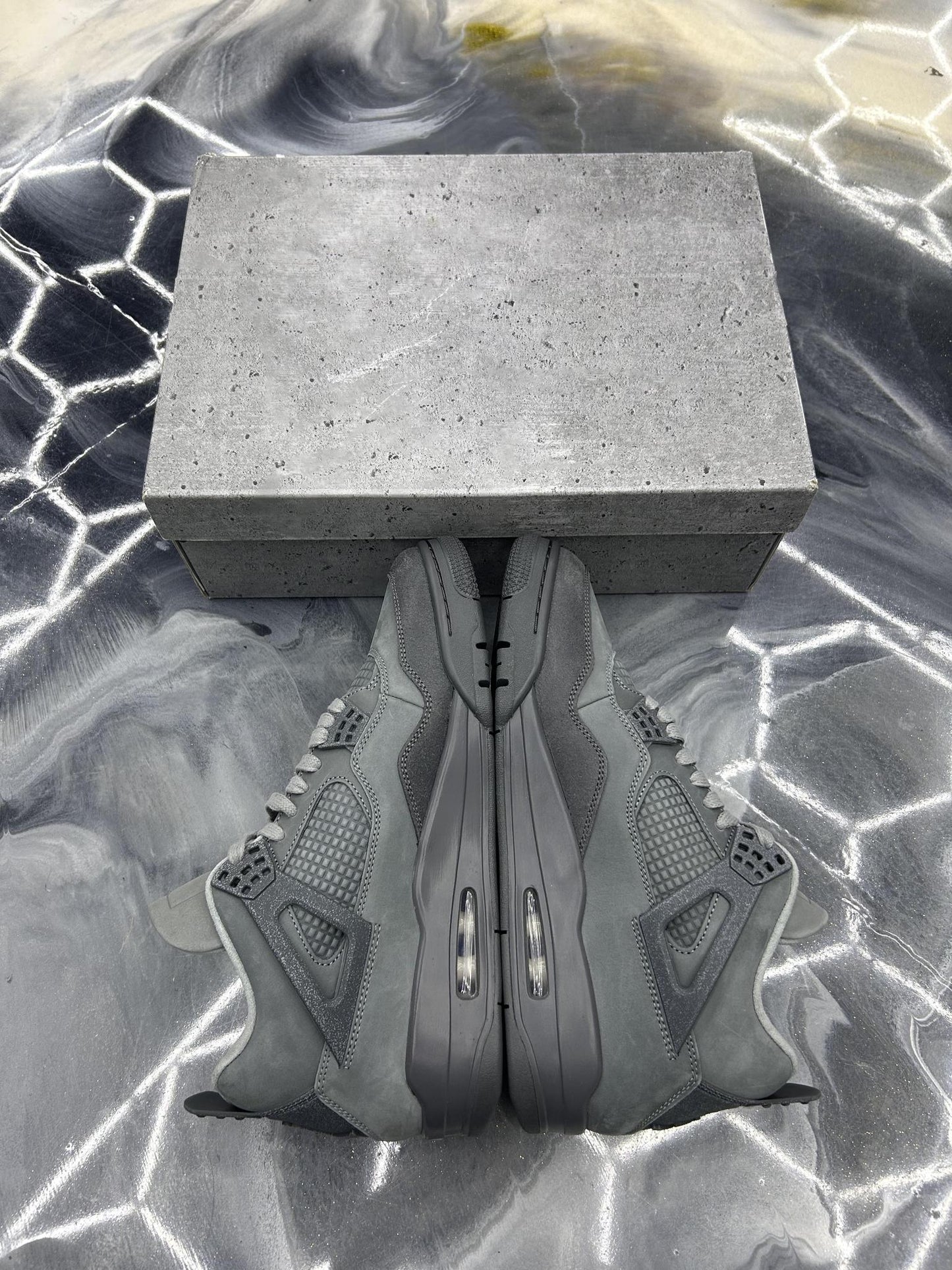 Jordan 4 "Wet Cement" Used Size 10.5