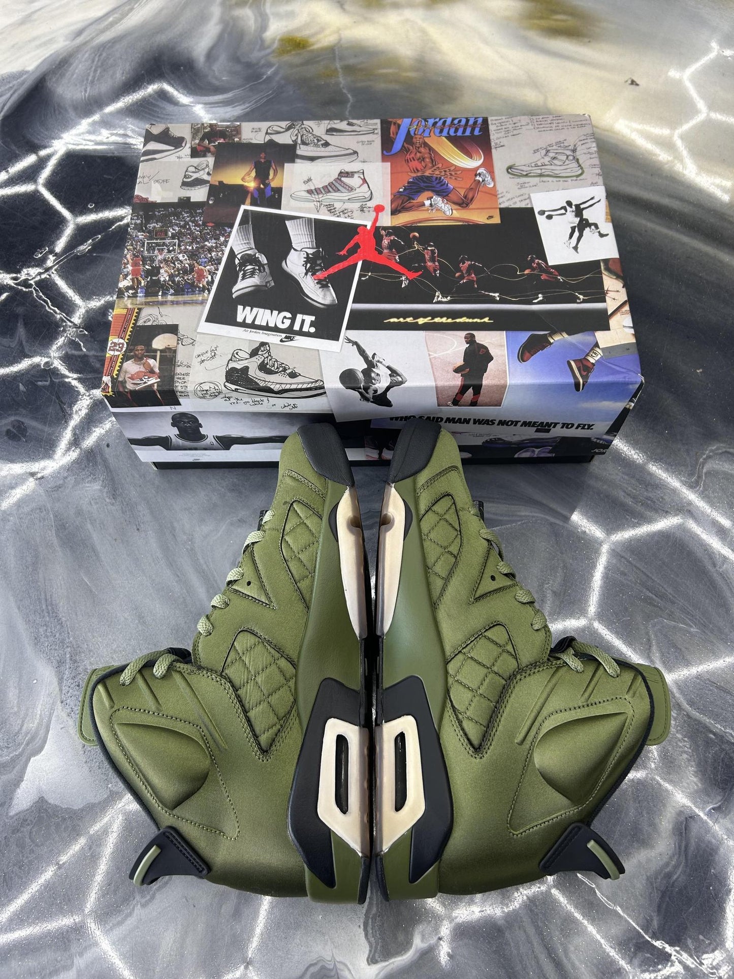 Jordan 6 "Pinnacle Flight Jacket" Used Size 12