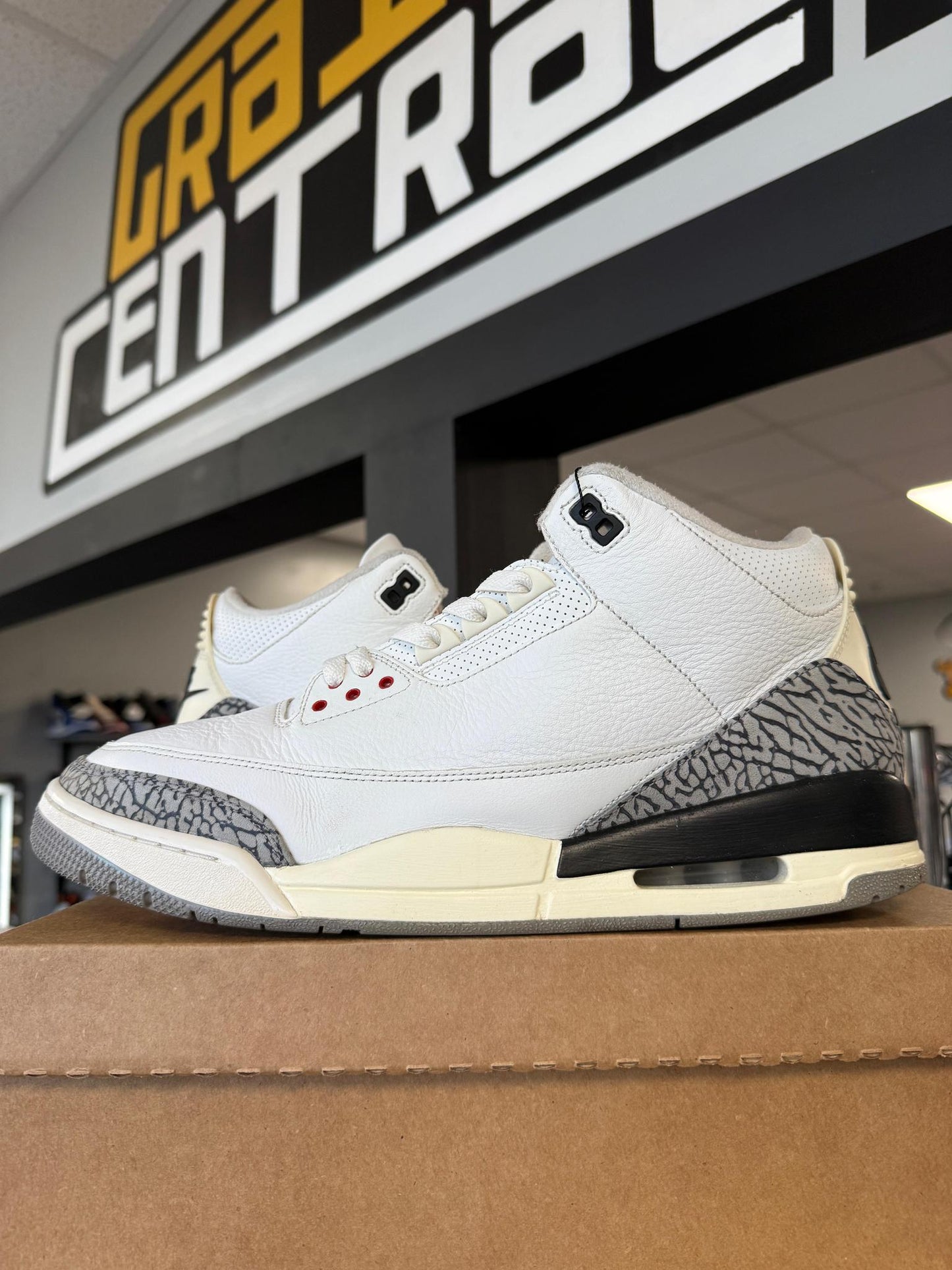 Jordan 3 "White Cement Reimagined" Used Size 14