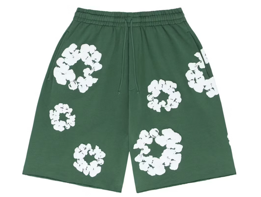 Denim Tears Cotton Wreath Sweatshorts "Green"