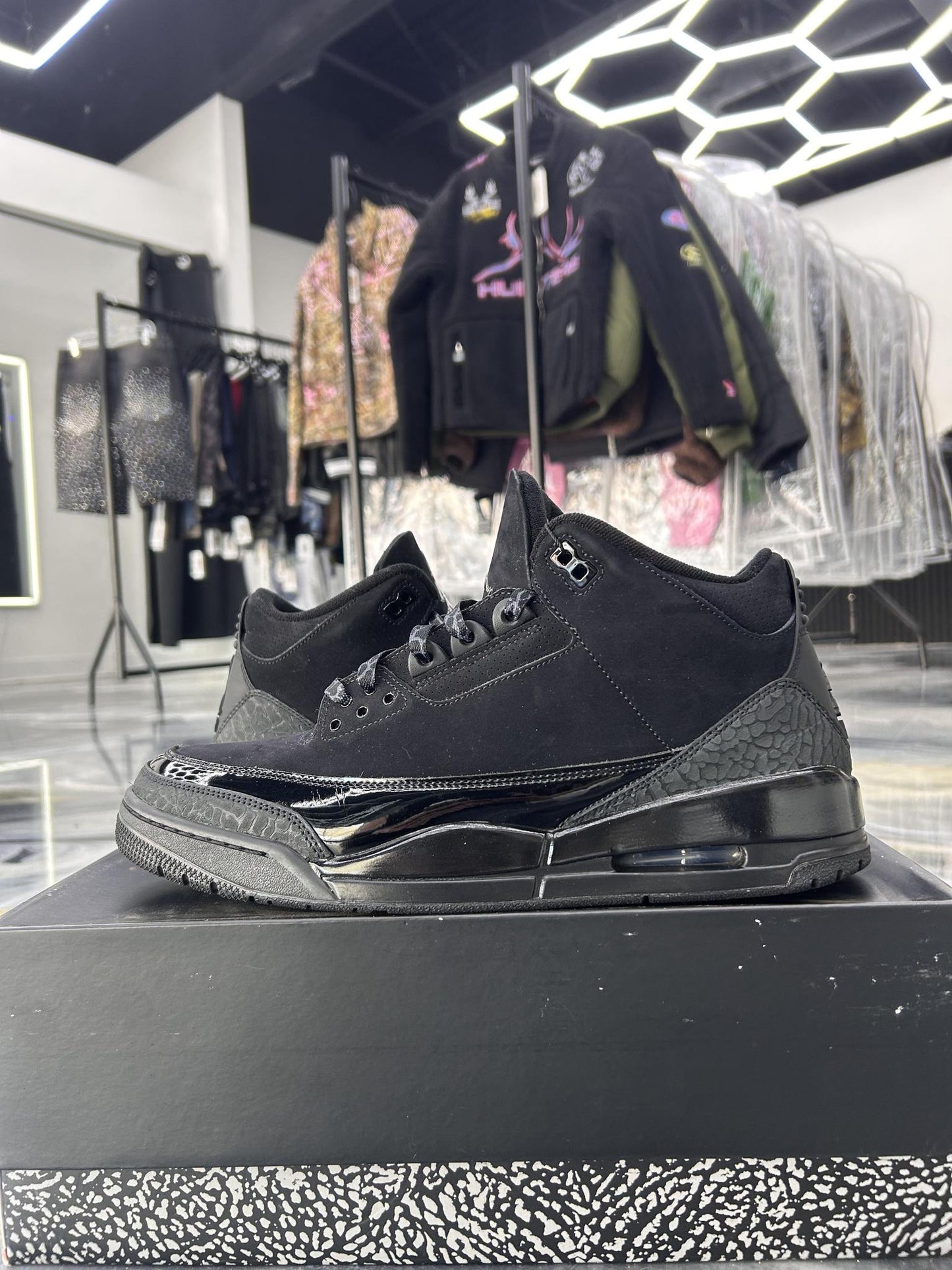 Jordan 3 "Black Cat" Used Size 13