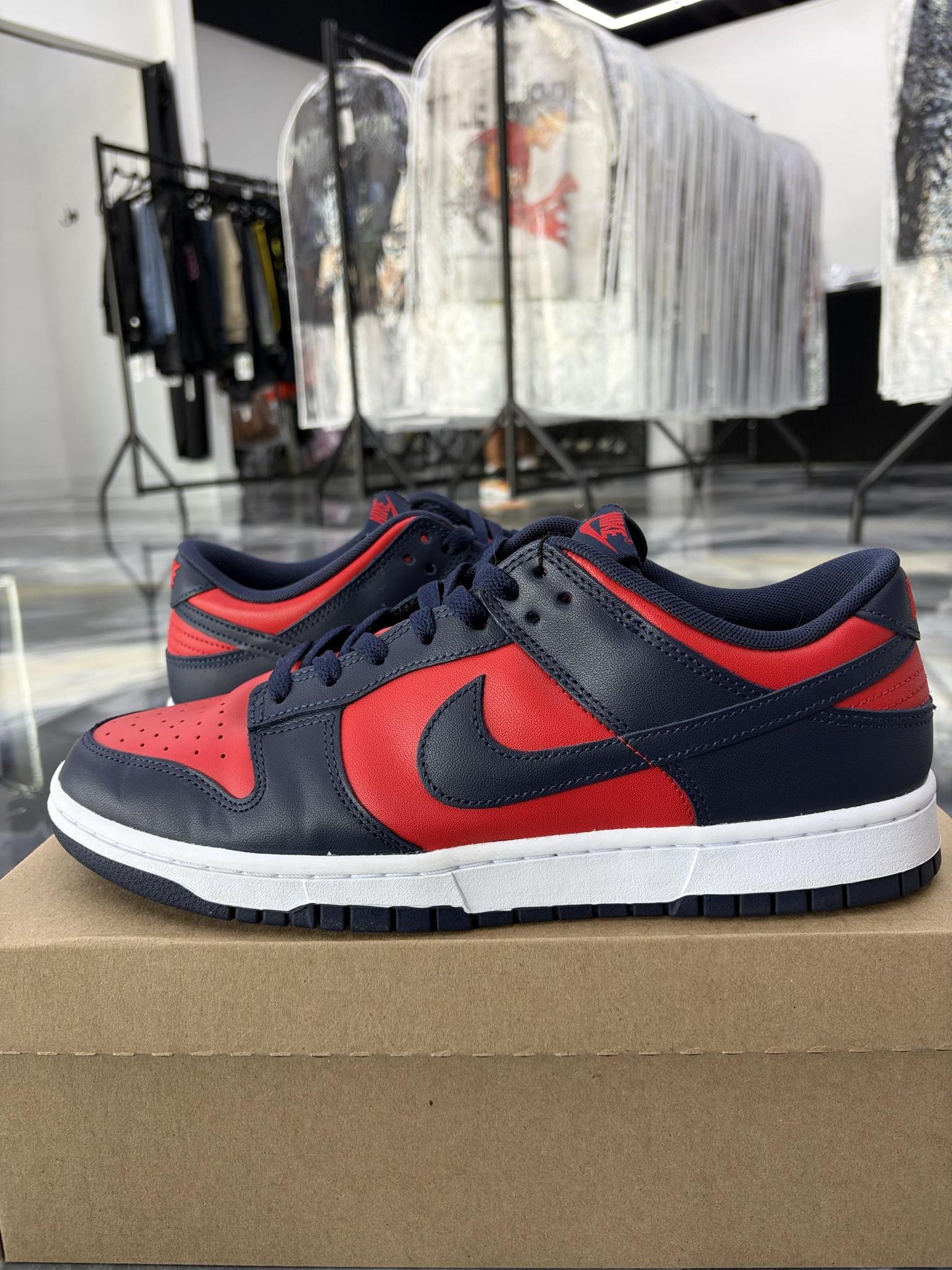 Nike Dunk Low "Red Obsidian" Used Size 12