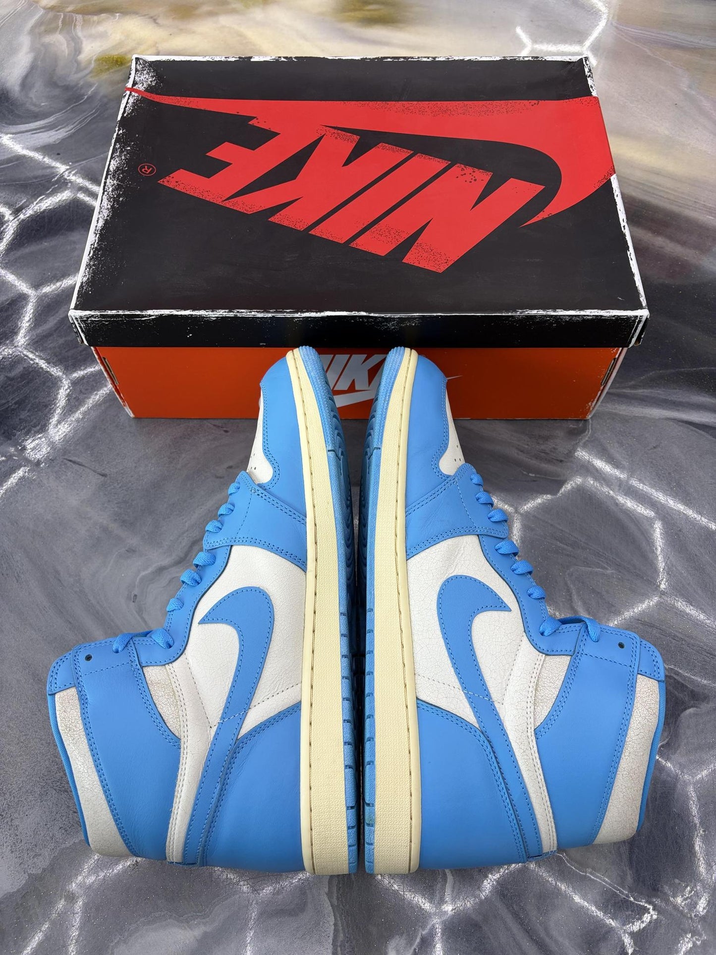Jordan 1 "Reimagined UNC" Used Size 15