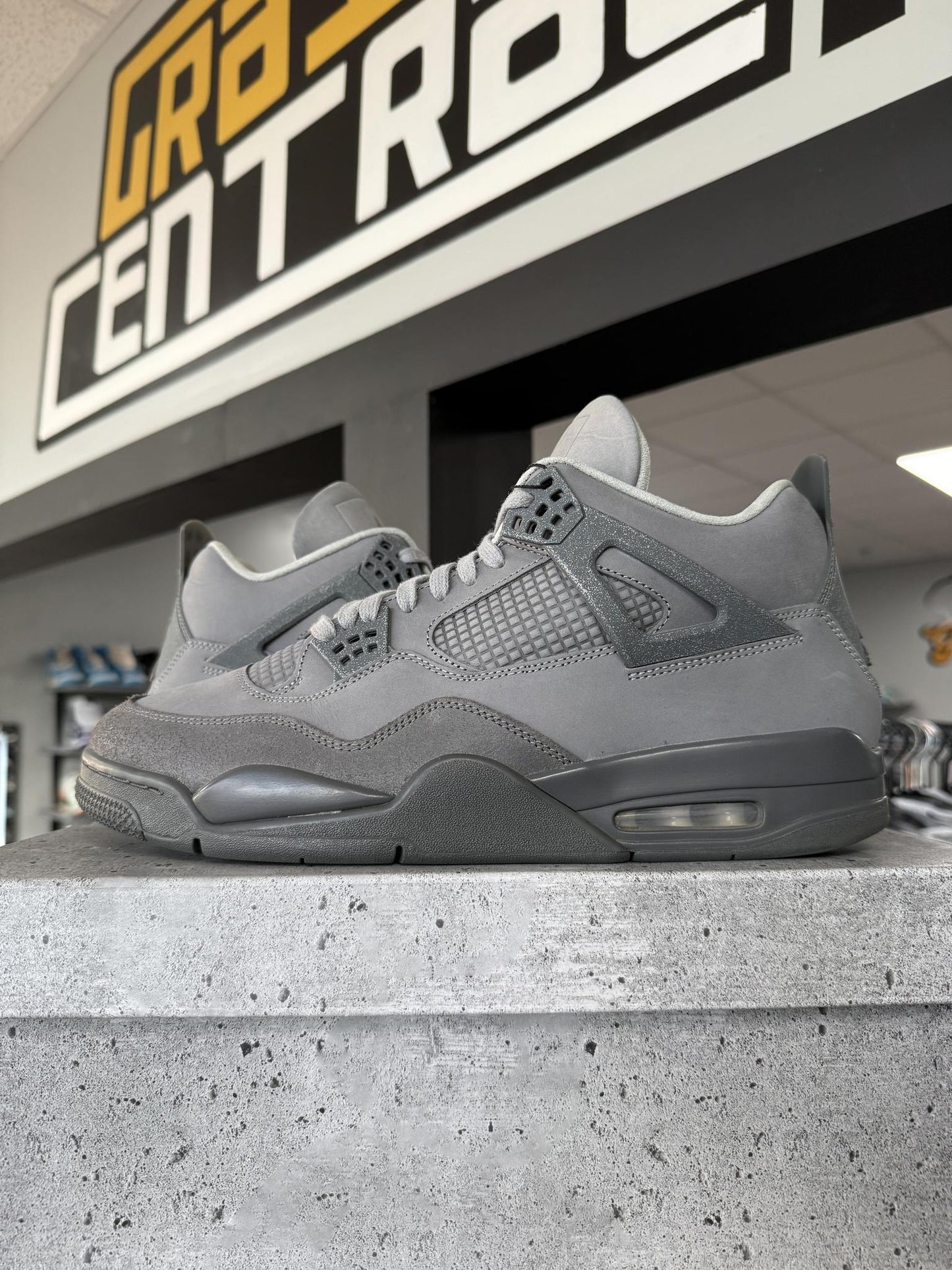 Jordan 4 "Wet Cement" Used Size 13