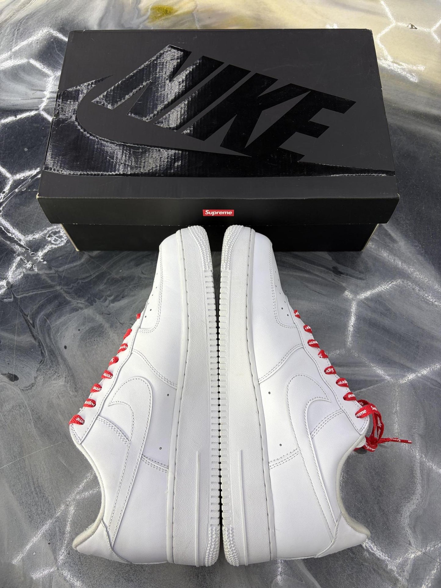 Supreme Air Force 1 Low "White" Used Size 12