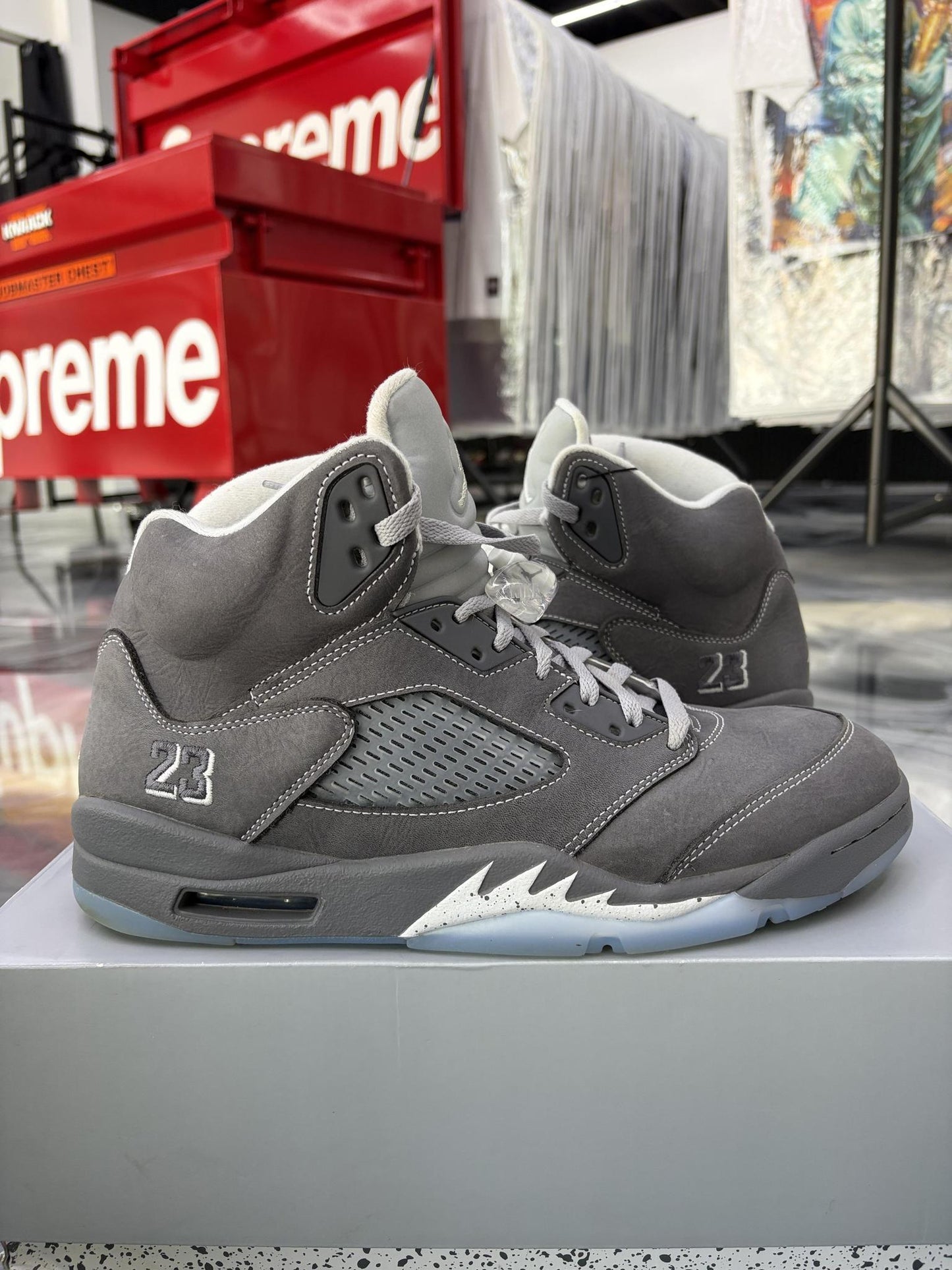 Jordan 5 "Wolf Grey" Used Size 11.5